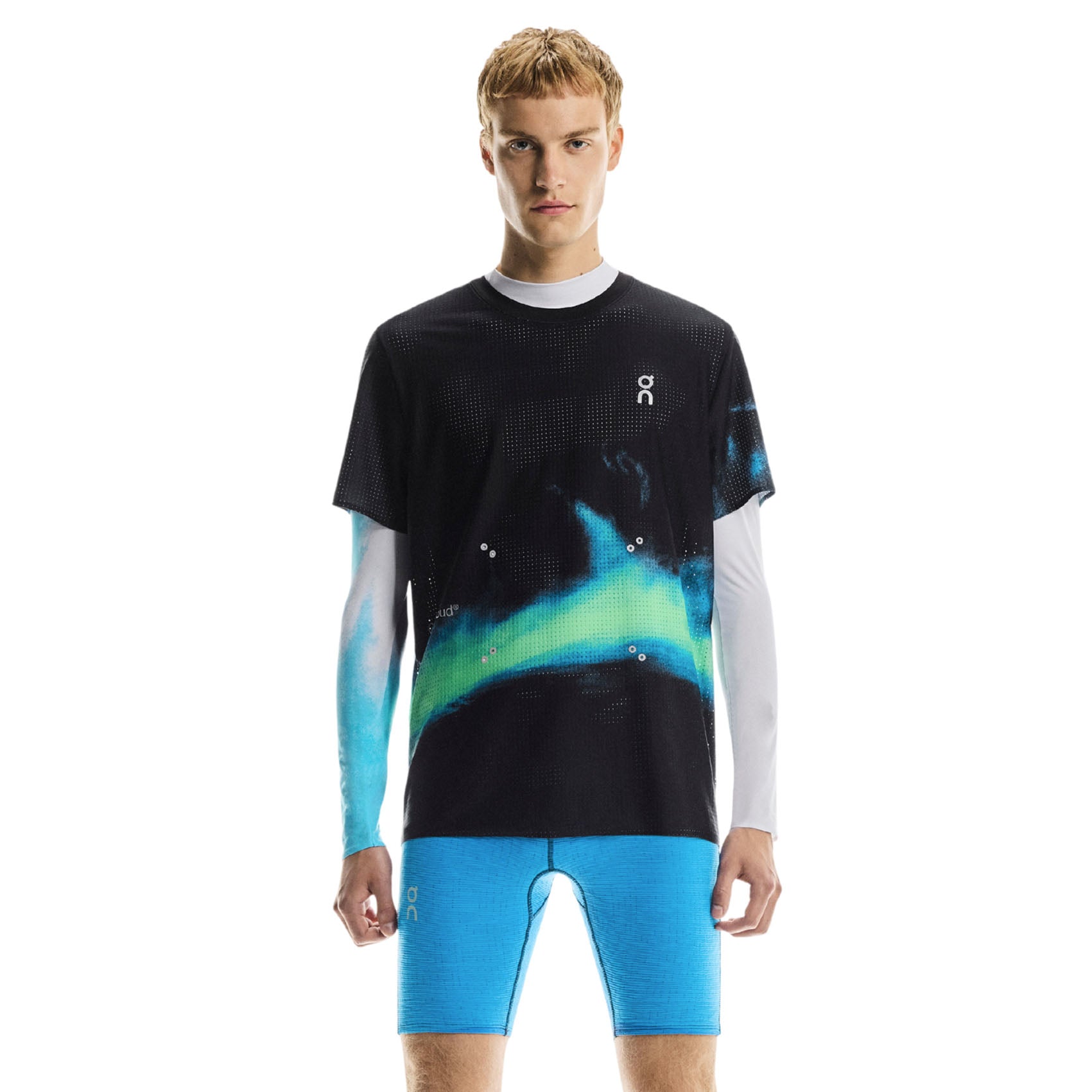 Mens On Running Pace Mesh-T | Soft Breathable Running Top | Red