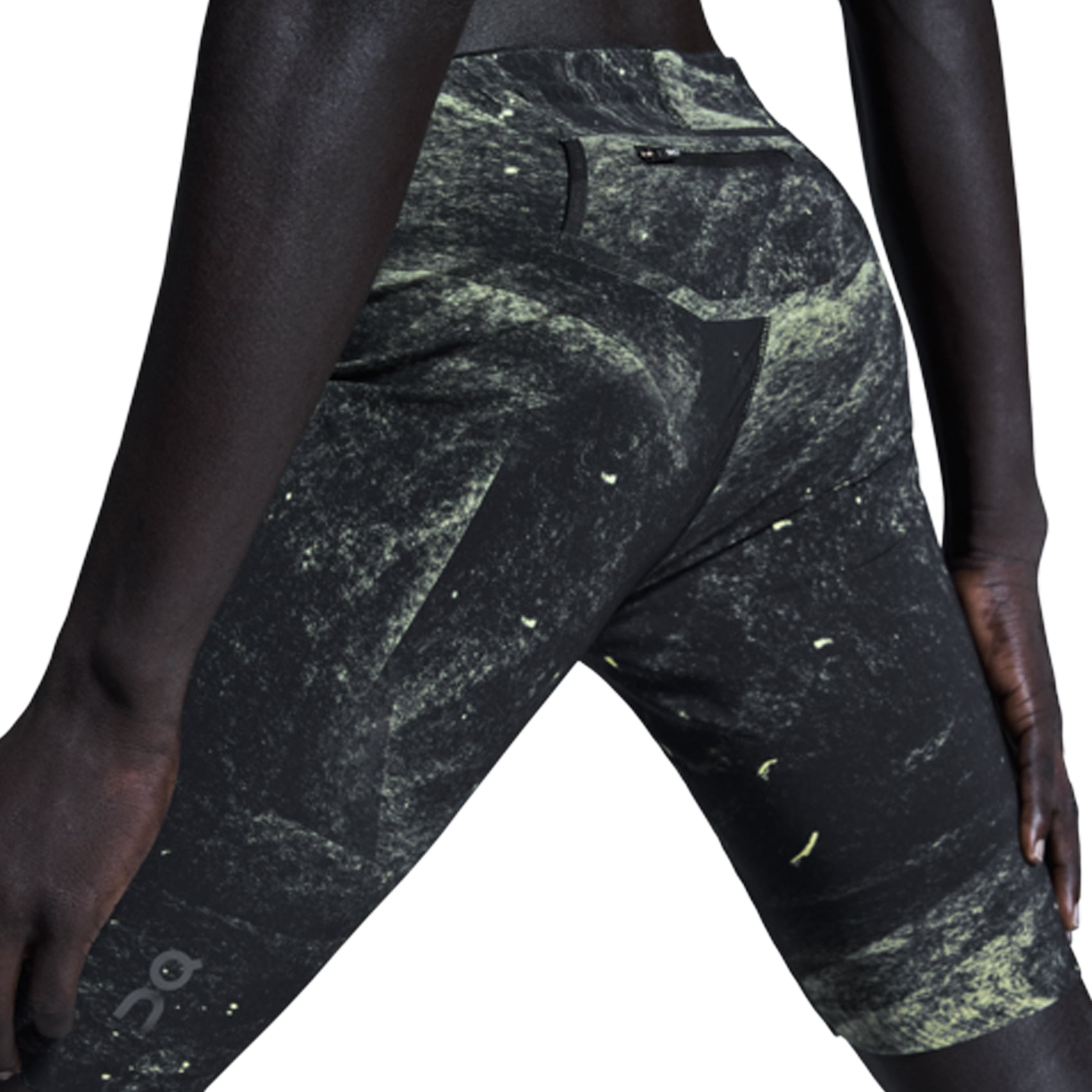 On Race Tights Half　Black/Limelight Men's Race Tights Half | Yellow & Black | On Poland