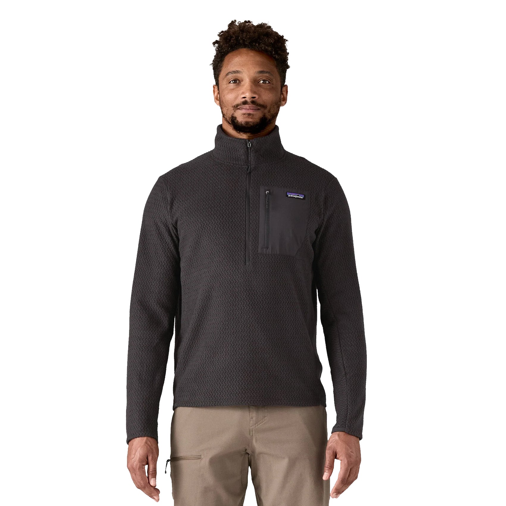 Mens Patagonia R1 Air Fleece Zip Neck