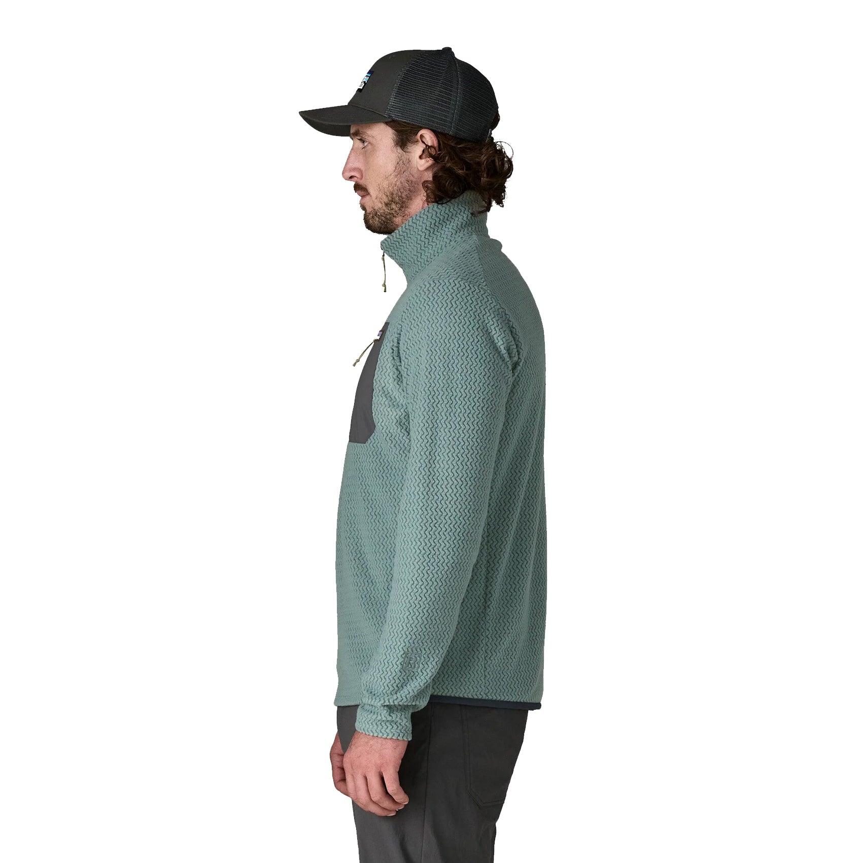 Mens Patagonia R1 Air Fleece Zip Neck