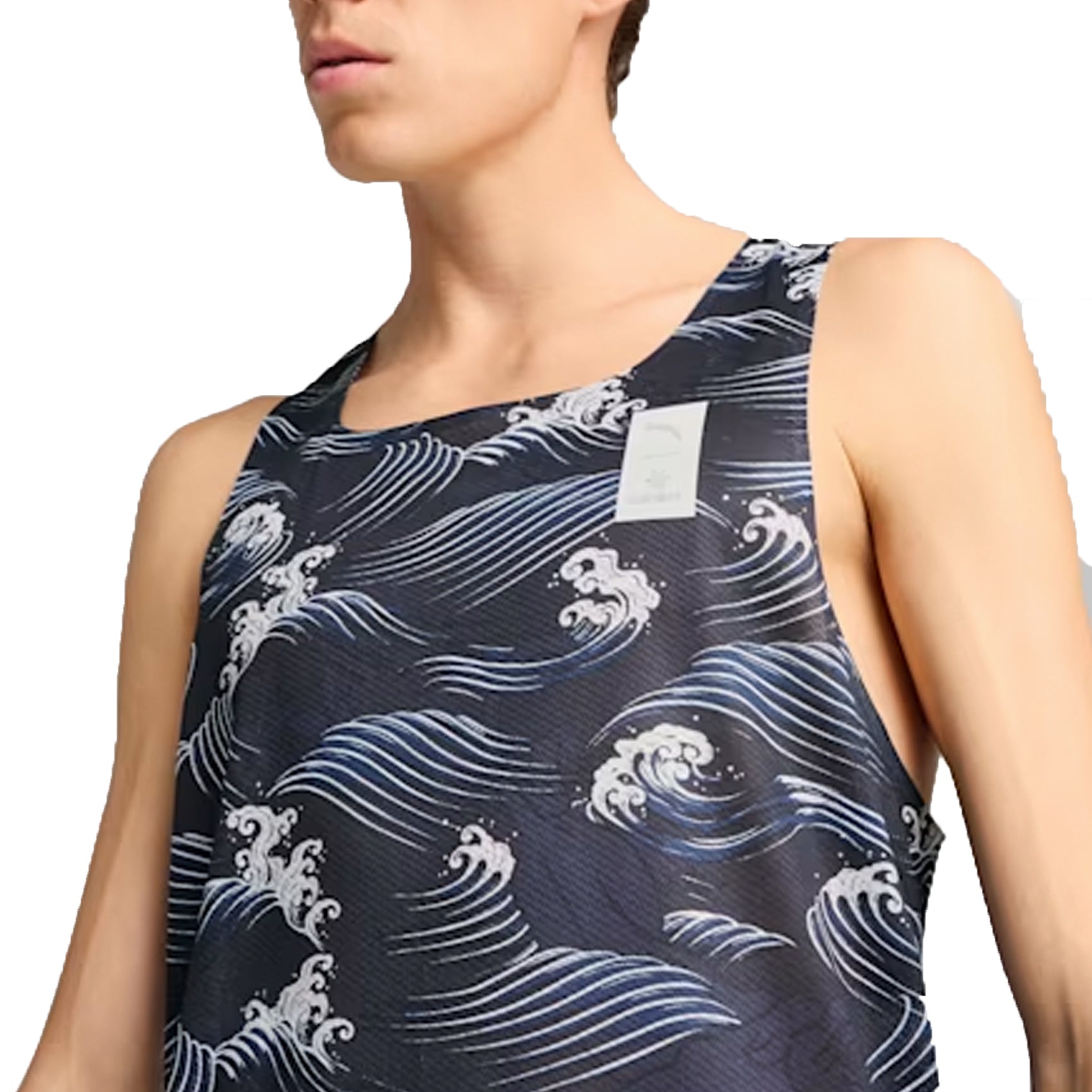 Mens PUMA x Saysky Singlet AOP | New Navy