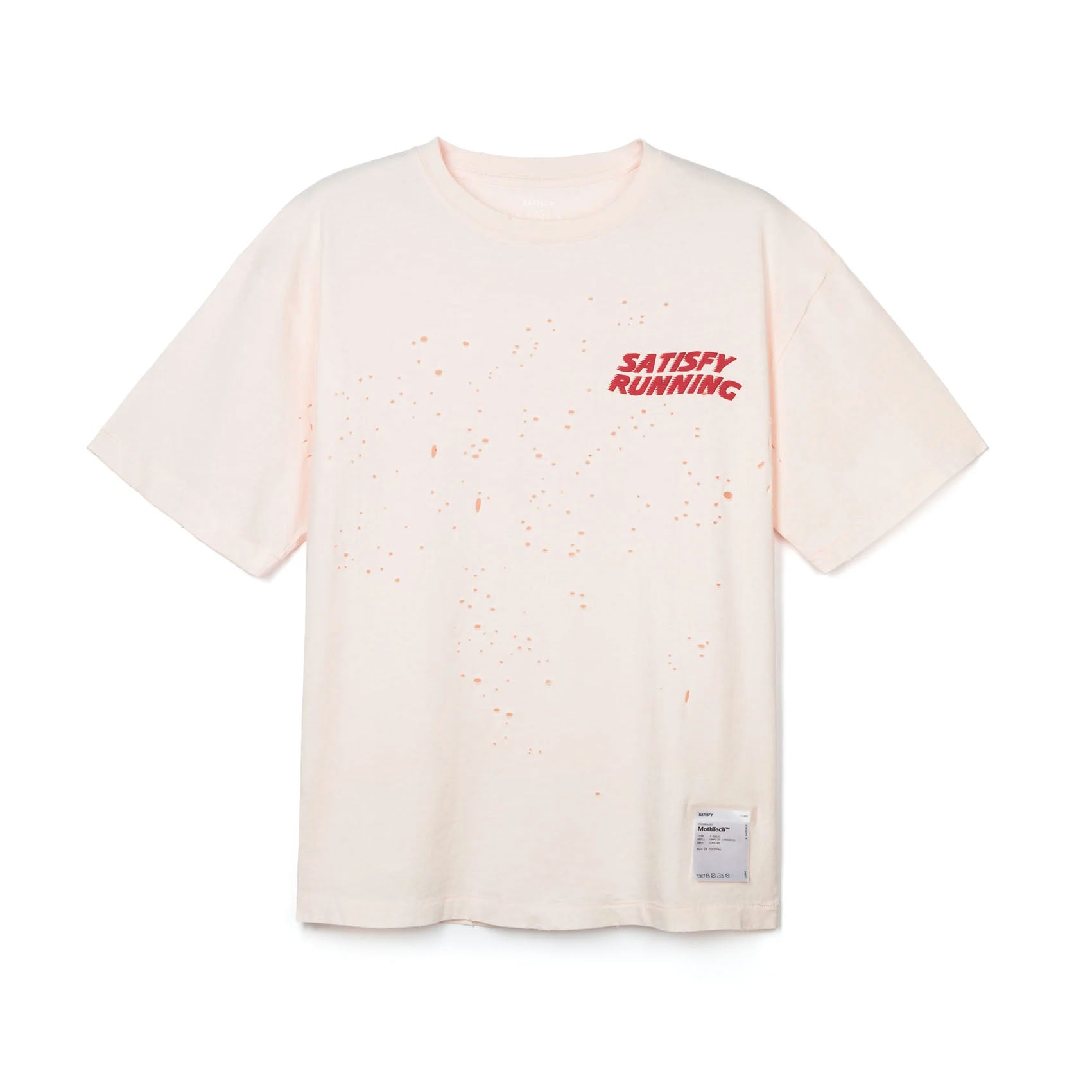 Mens Satisfy MothTech Running Tee | Aged Black SAB