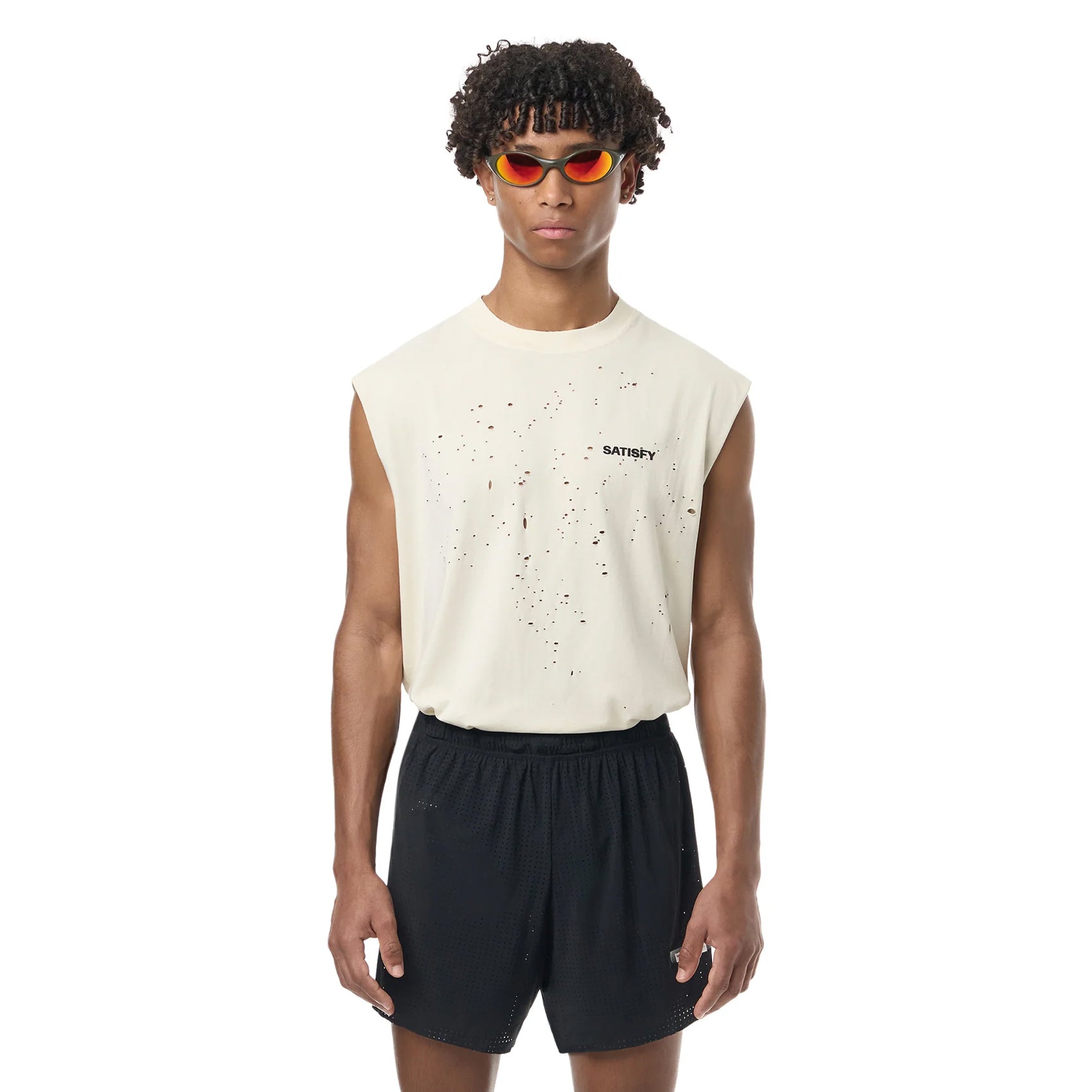 Mens Satisfy Space-O 5 Inch Running Shorts