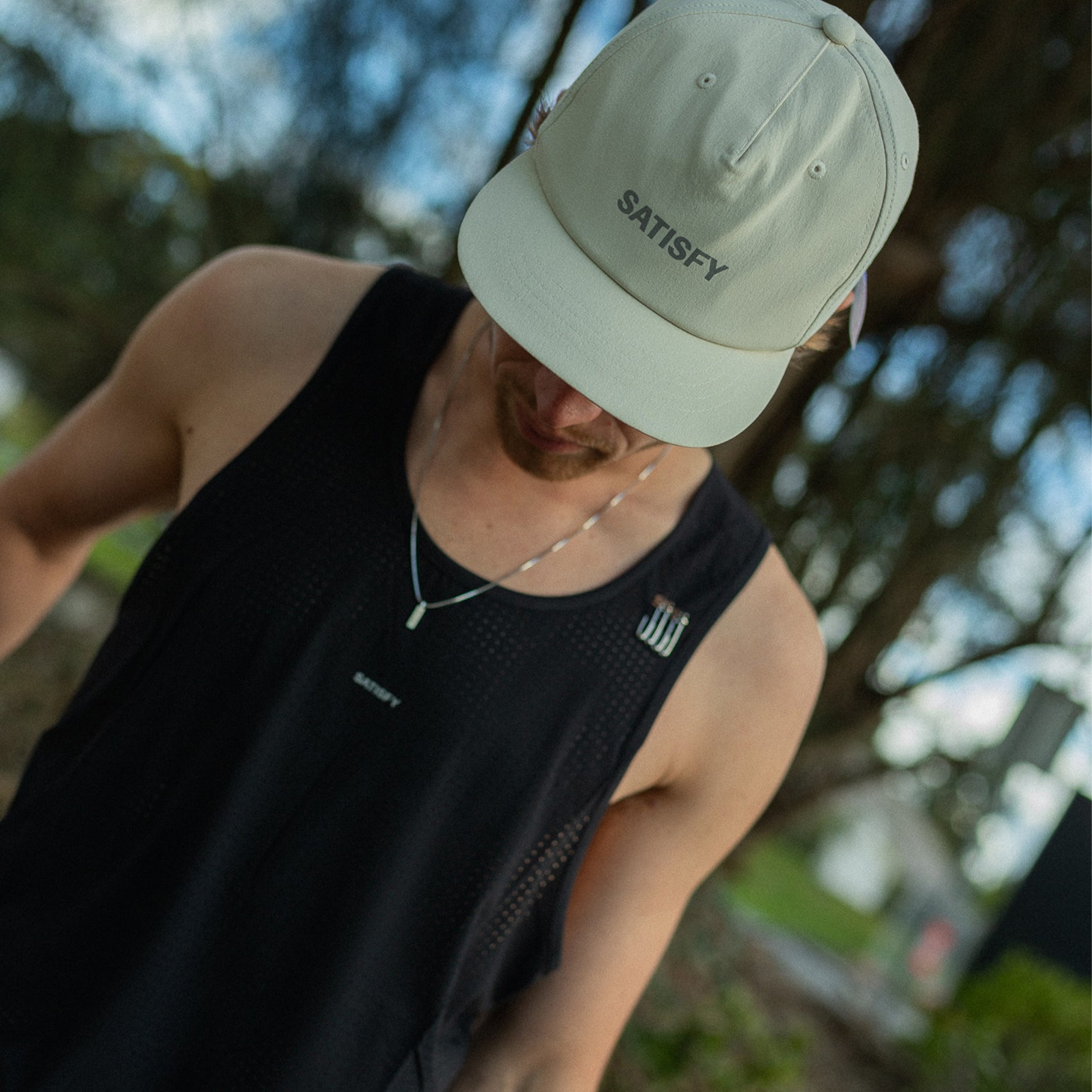 Satisfy PeaceShell Running Cap ベージュ PeaceShell Cap