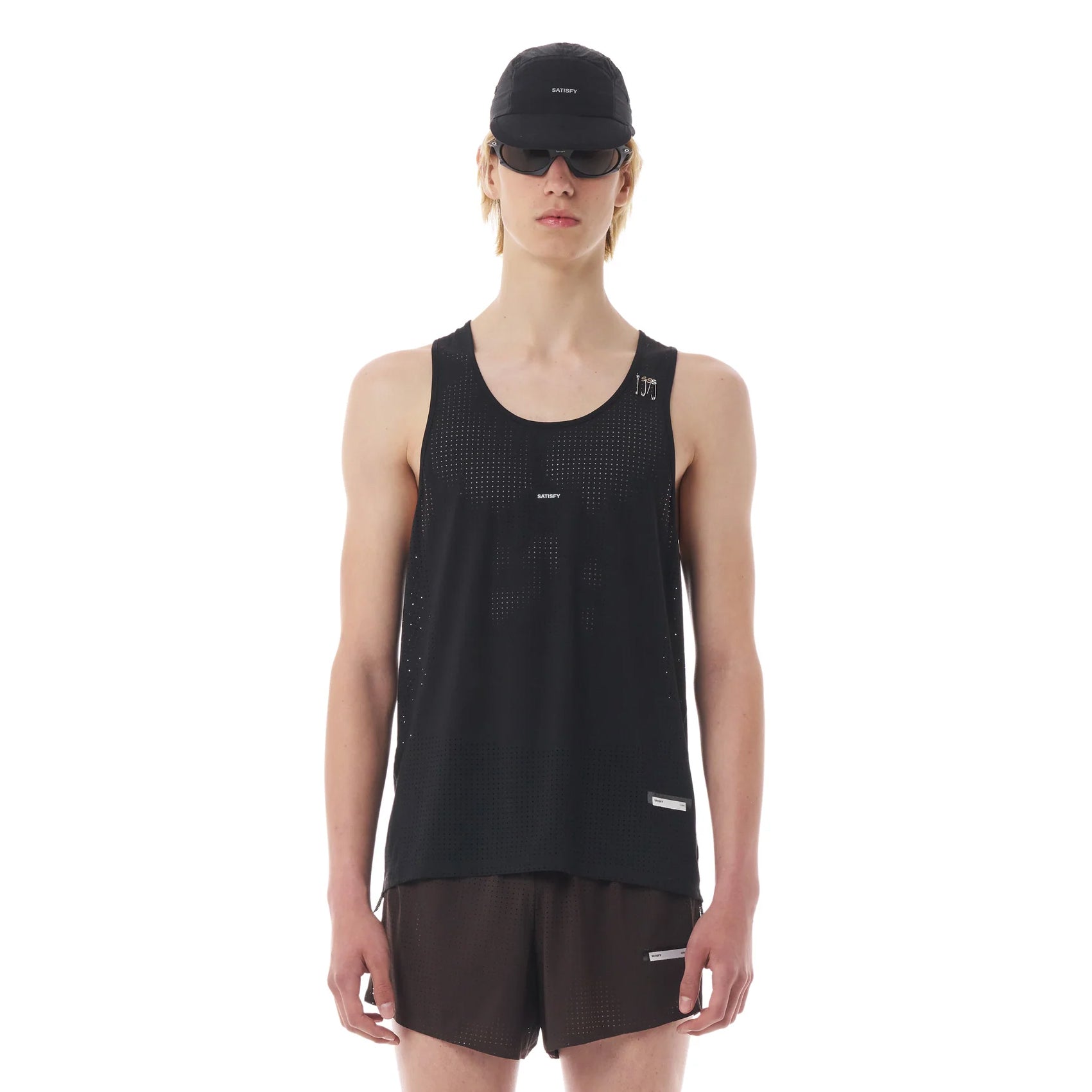 Mens Satisfy Space-O Running Singlet | Premium Racing Top