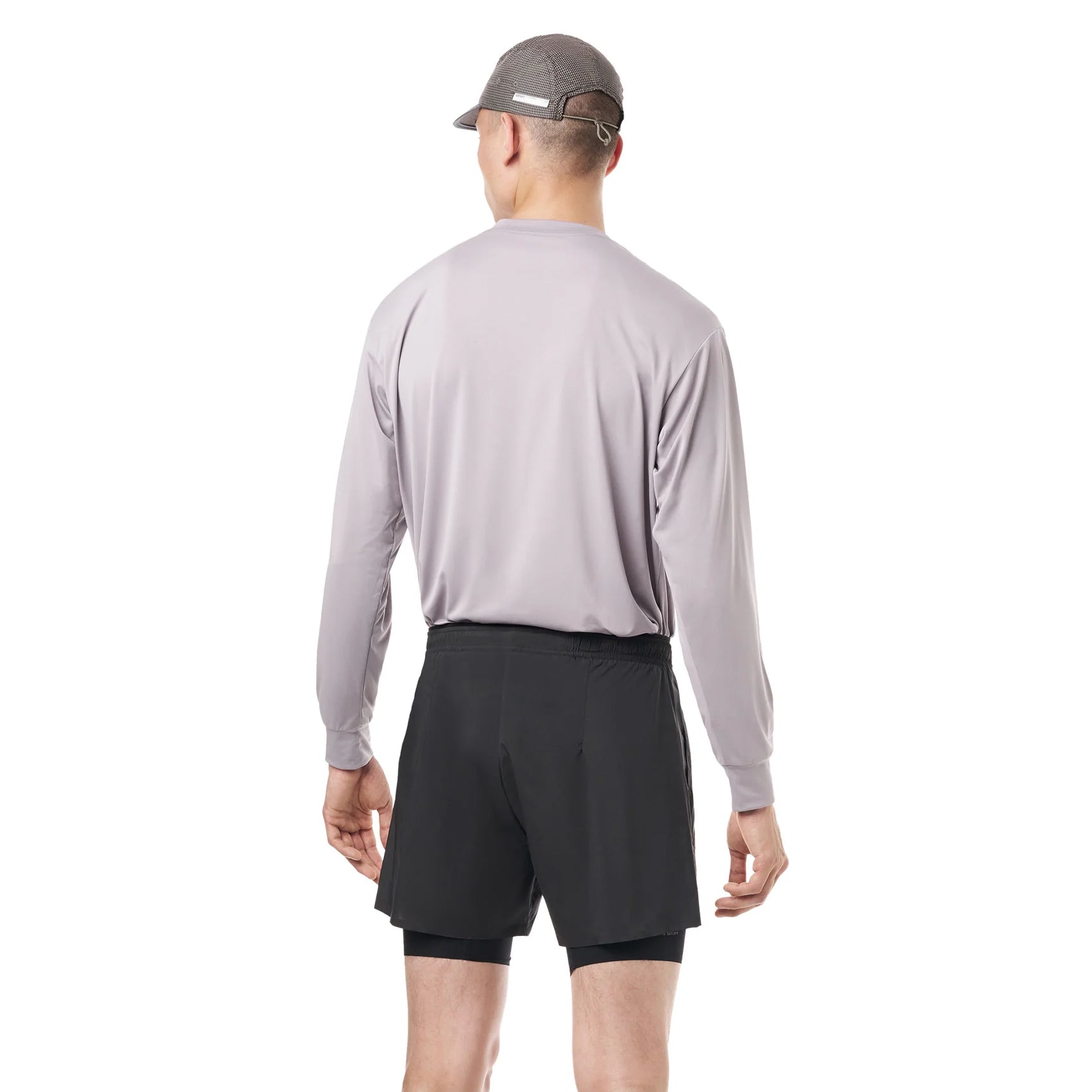 Mens Satisfy TechSilk 5 Inch Running Shorts | Black