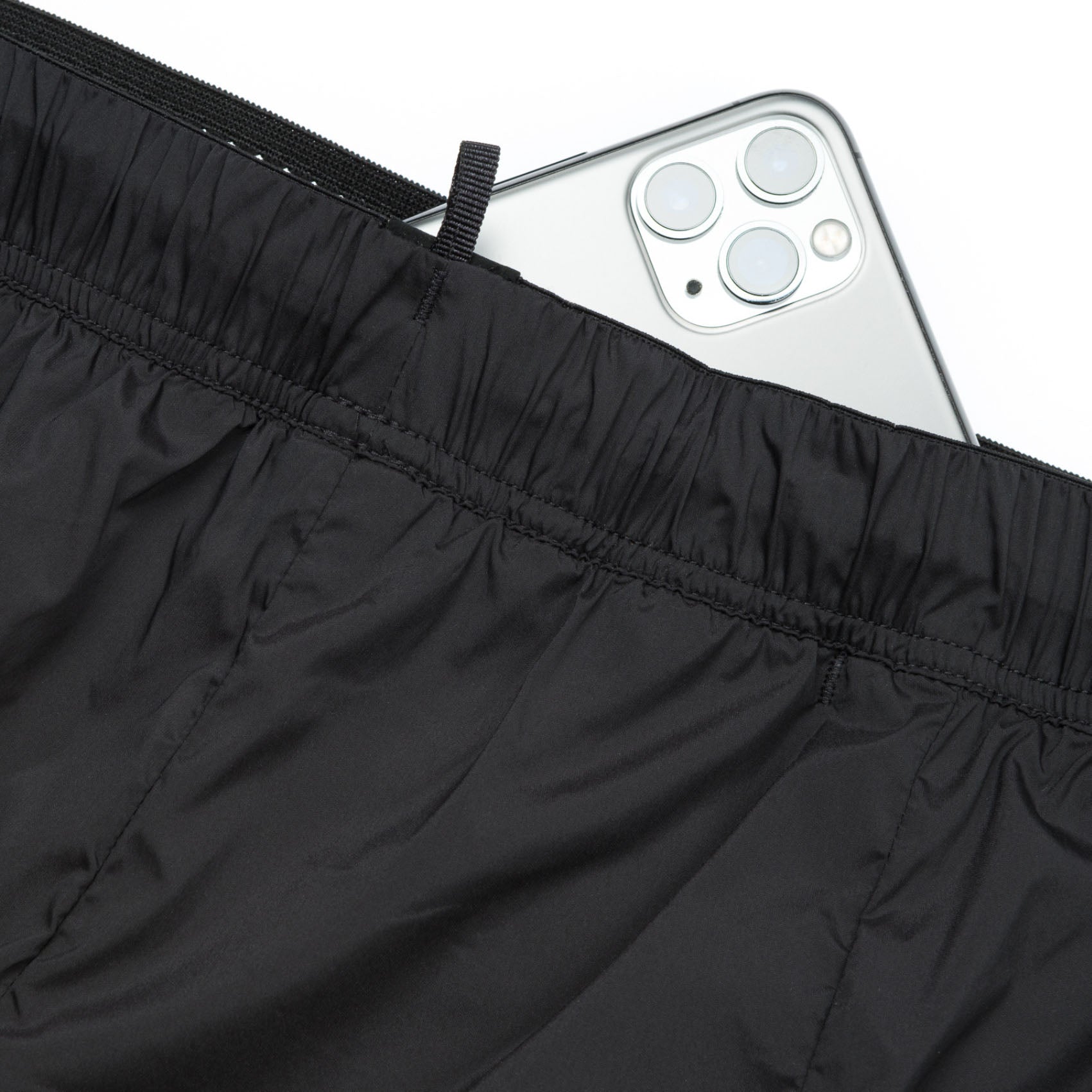 Mens Satisfy TechSilk 5 Inch Running Shorts | Black