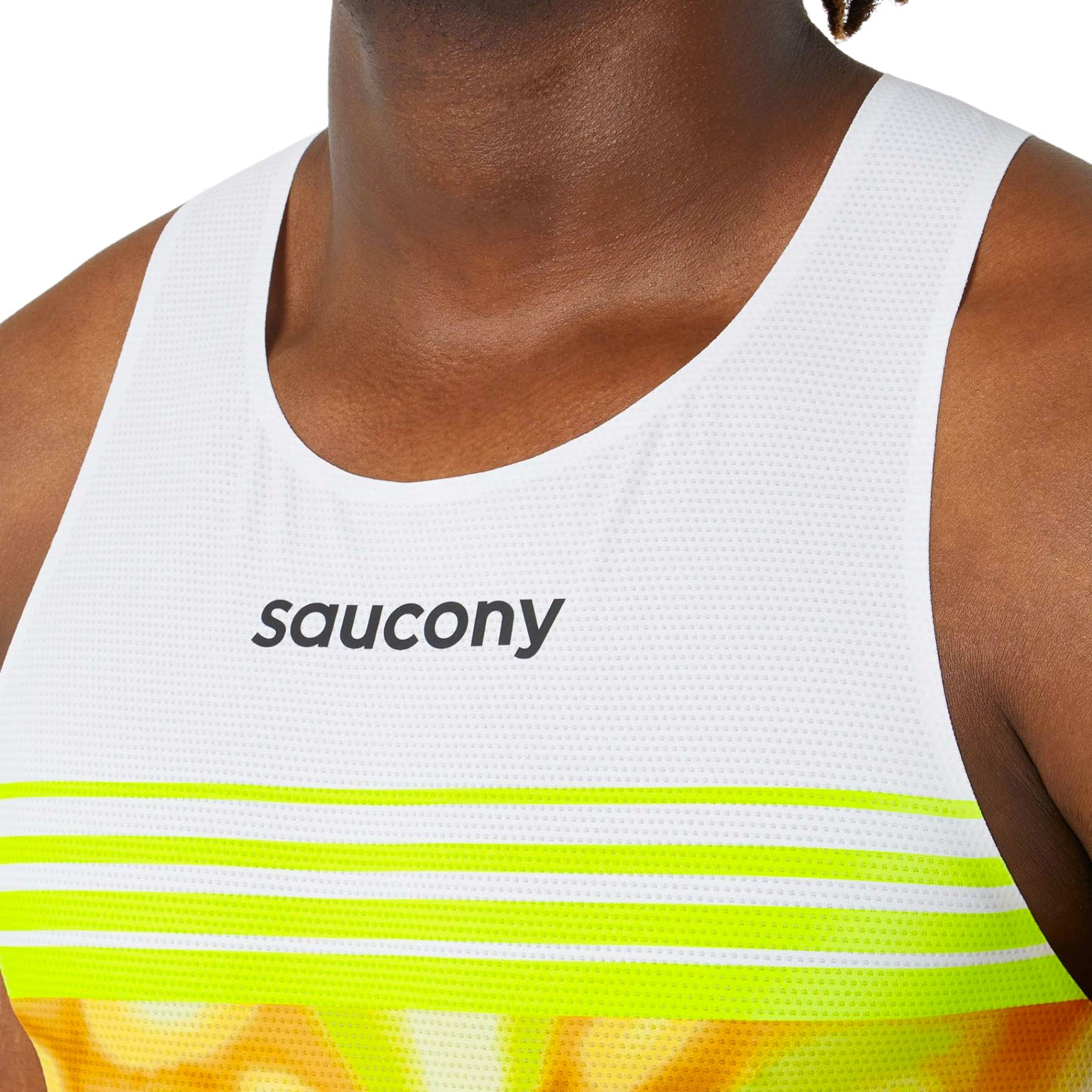Mens Saucony Endorphin Singlet Running Performance Top