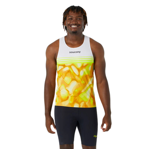 Mens Saucony Endorphin Singlet Running Performance Top
