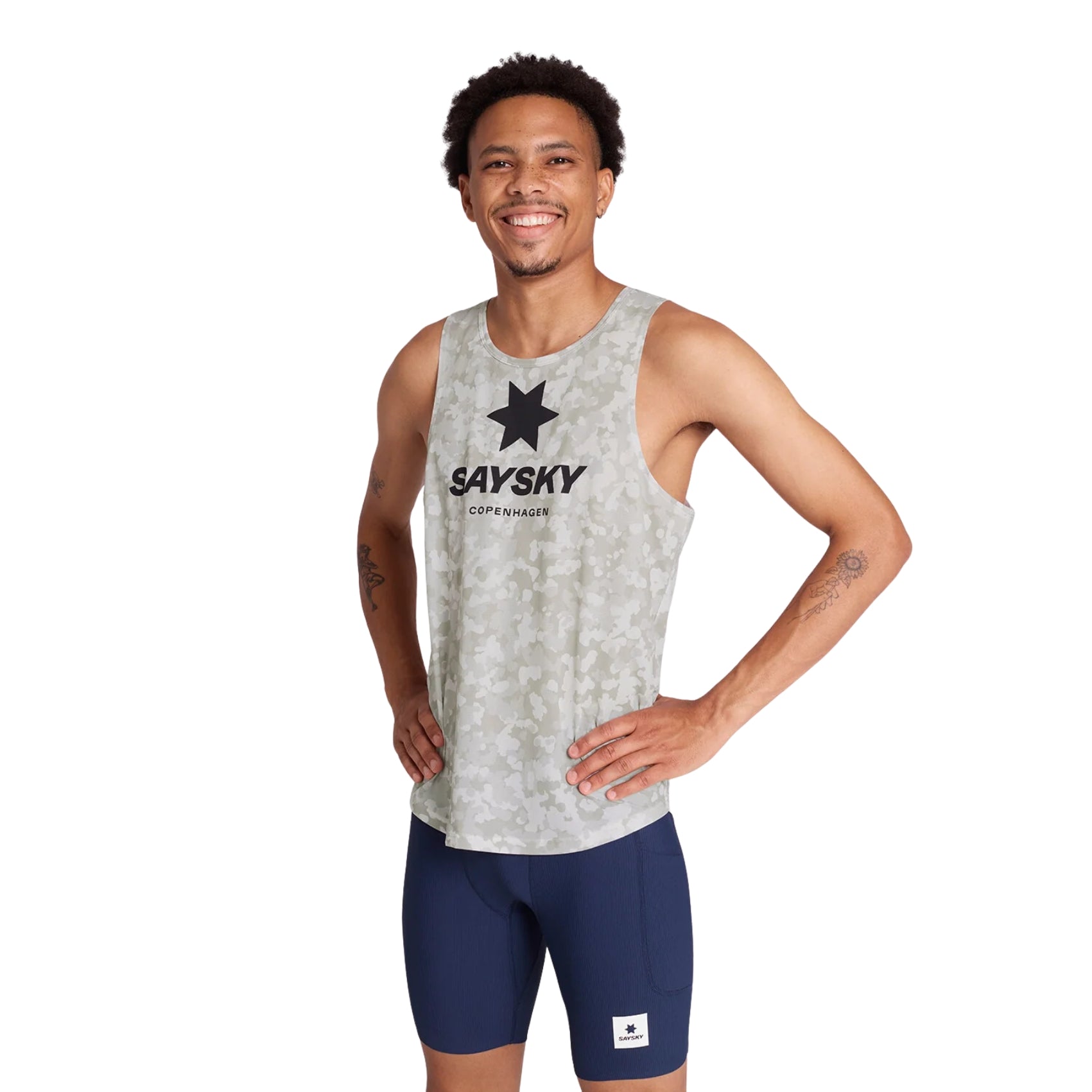 Mens Saysky Camo Combat Singlet