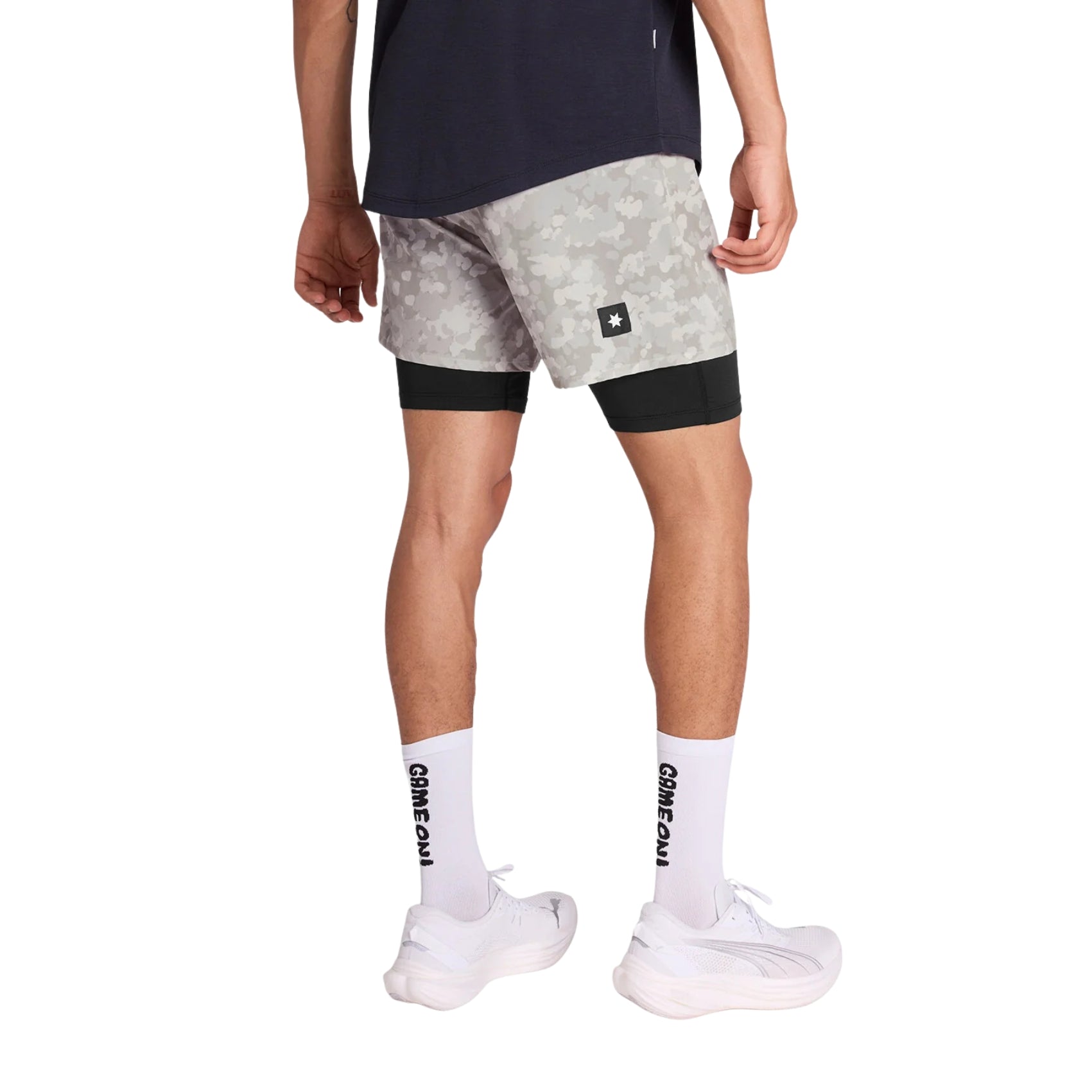 Mens Saysky Camo Pace 2-in-1 Shorts 5 Inch
