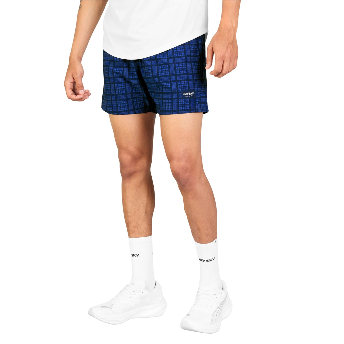 Mens Saysky Checker Pace Shorts 5 Inch