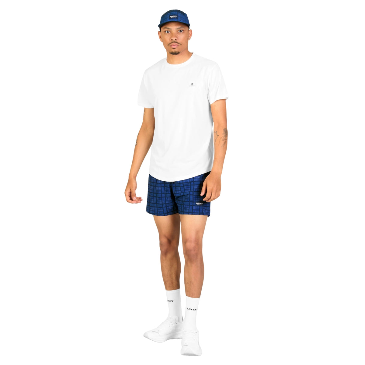 Mens Saysky Checker Pace Shorts 5 Inch