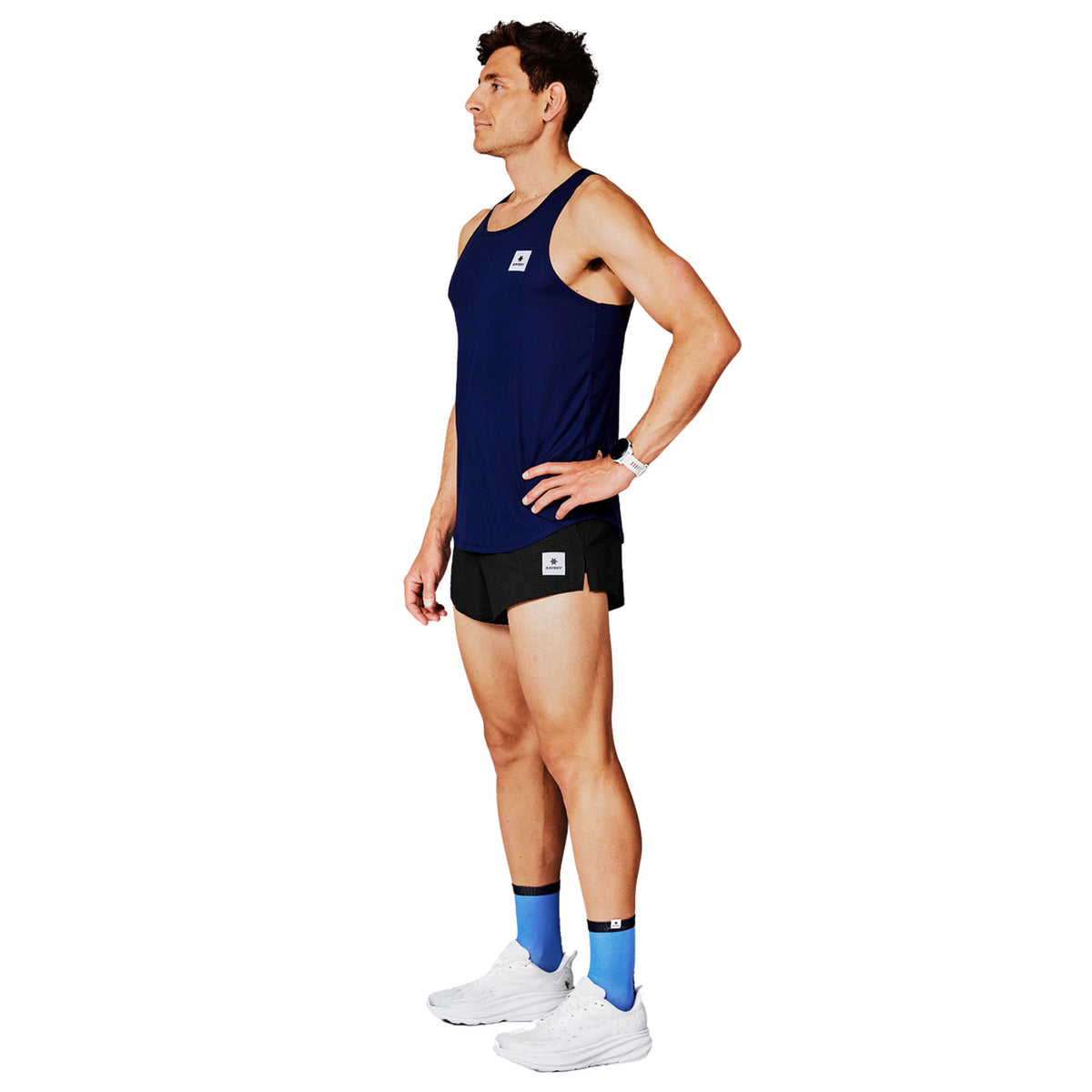 Mens Saysky Clean Flow Singlet | High Performance Race Day Top