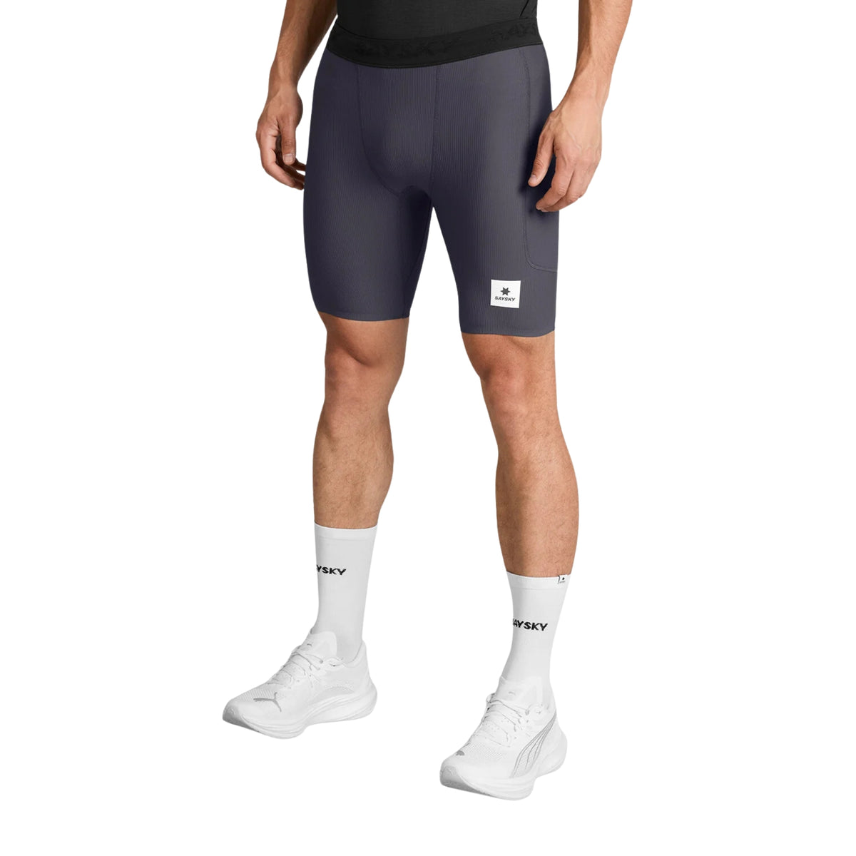 Mens Saysky Combat+ Rib Short Tights 8 Inch