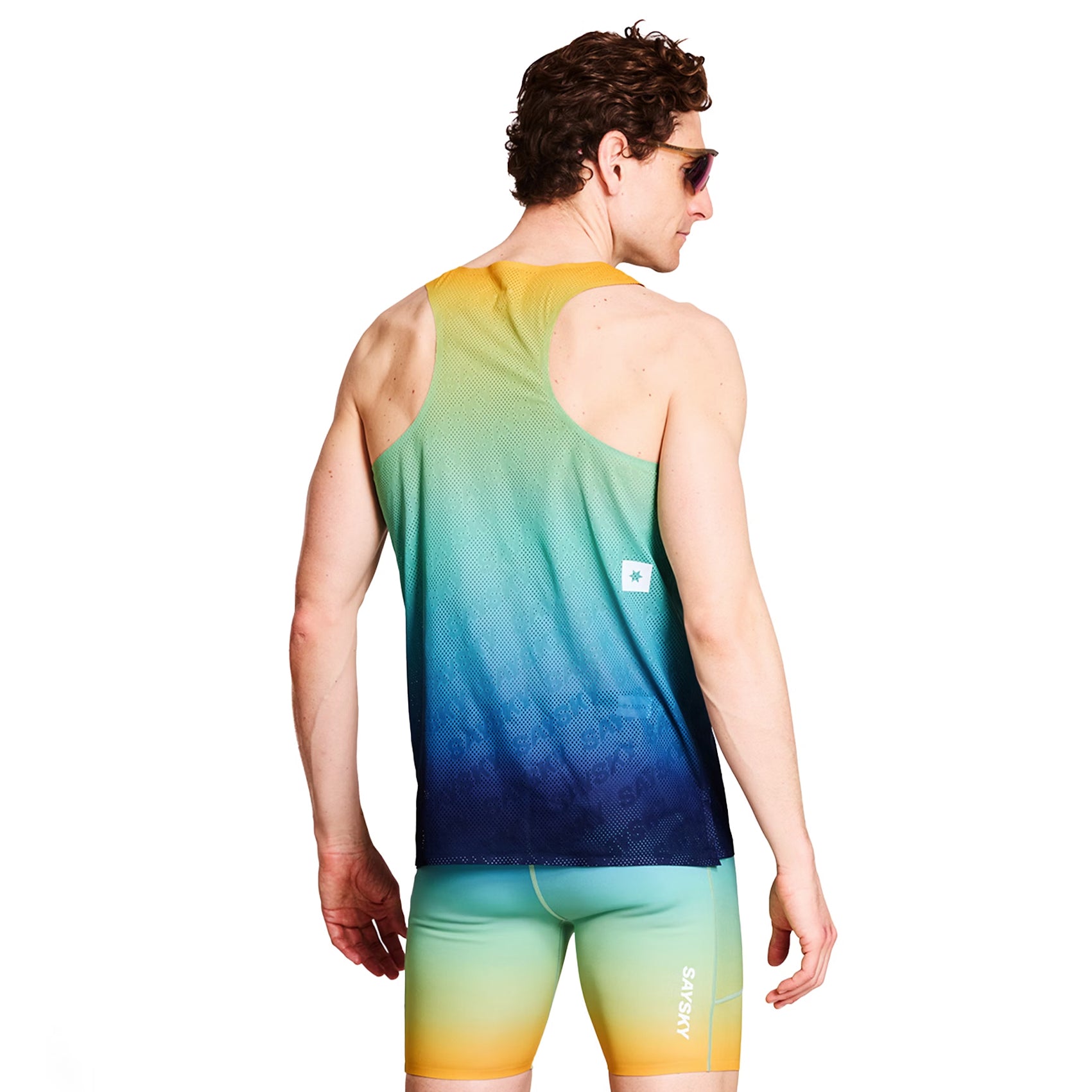 Mens Saysky Drip Dye Flow Air Singlet