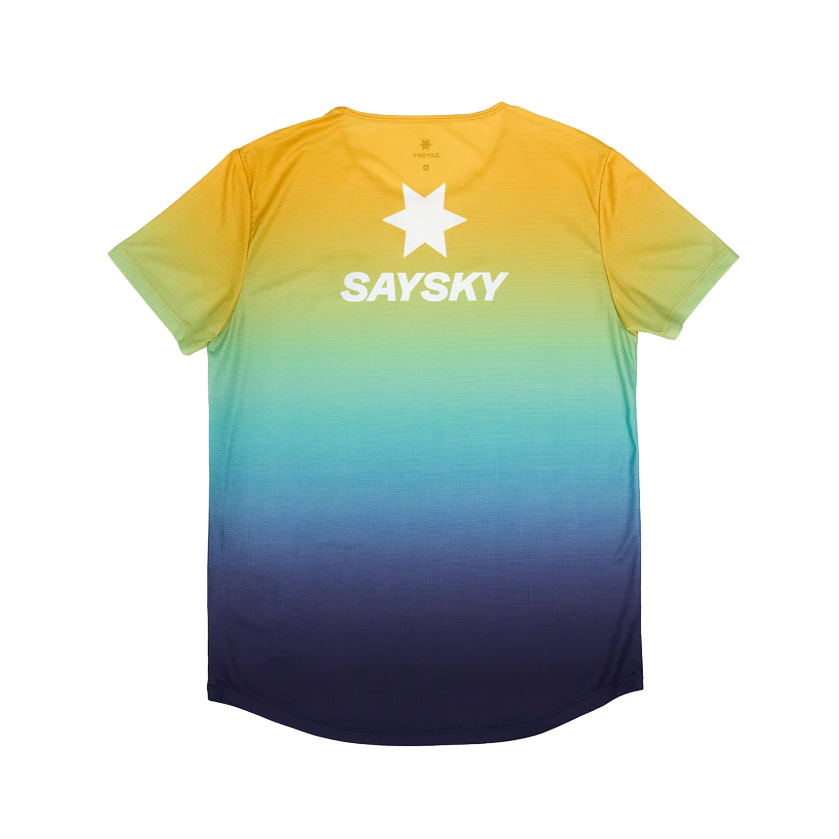 SAYSKY Tシャツ Drip Dye Flow-Blue Aop ランニングTシャツ Drip Dye Flow T-shirt - Blue Aop [メンズ