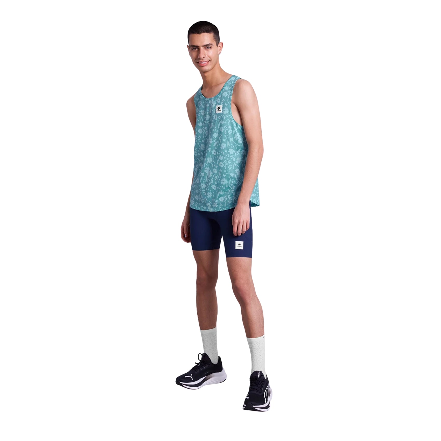 Mens Saysky Flower Combat Singlet