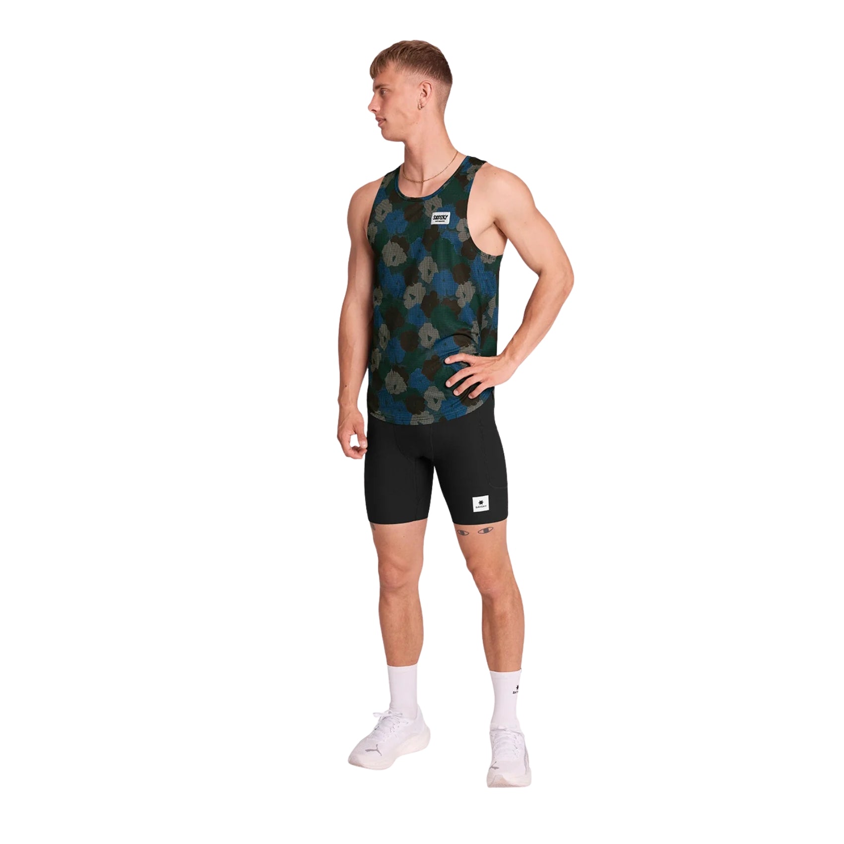 Mens Saysky Flower Combat Singlet