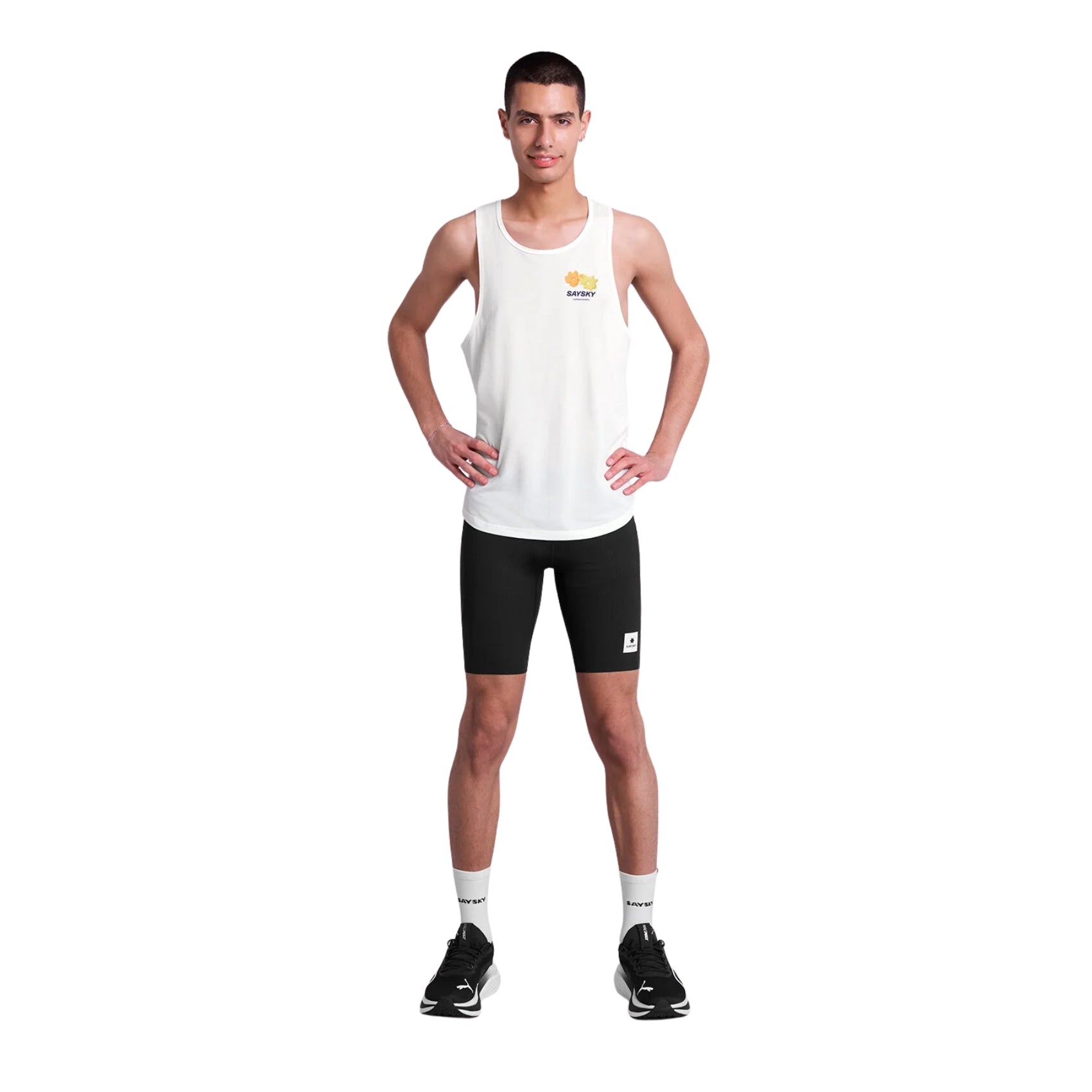 Mens Saysky Flower Combat Singlet