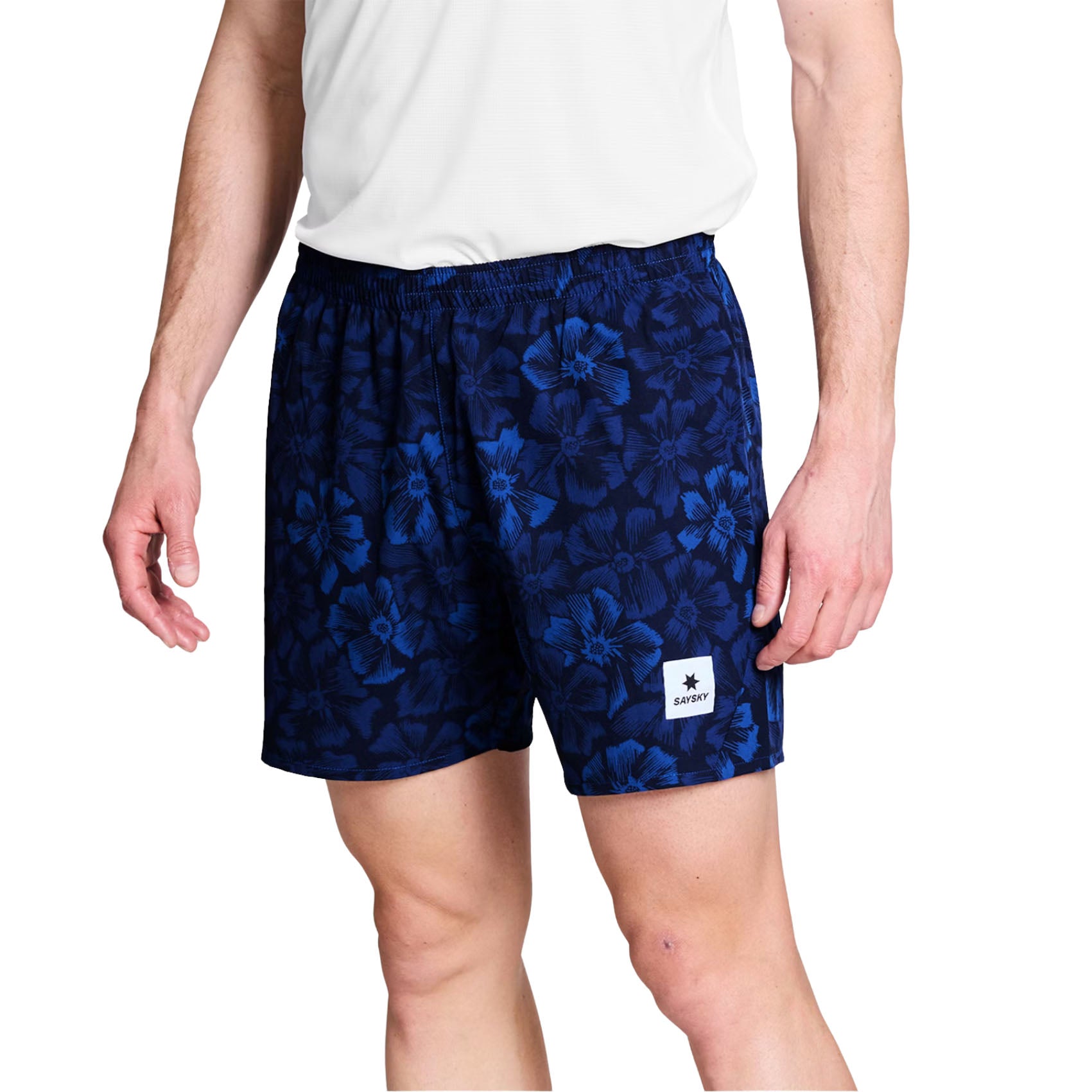 Mens Saysky Flower Pace 5 Inch Running Shorts