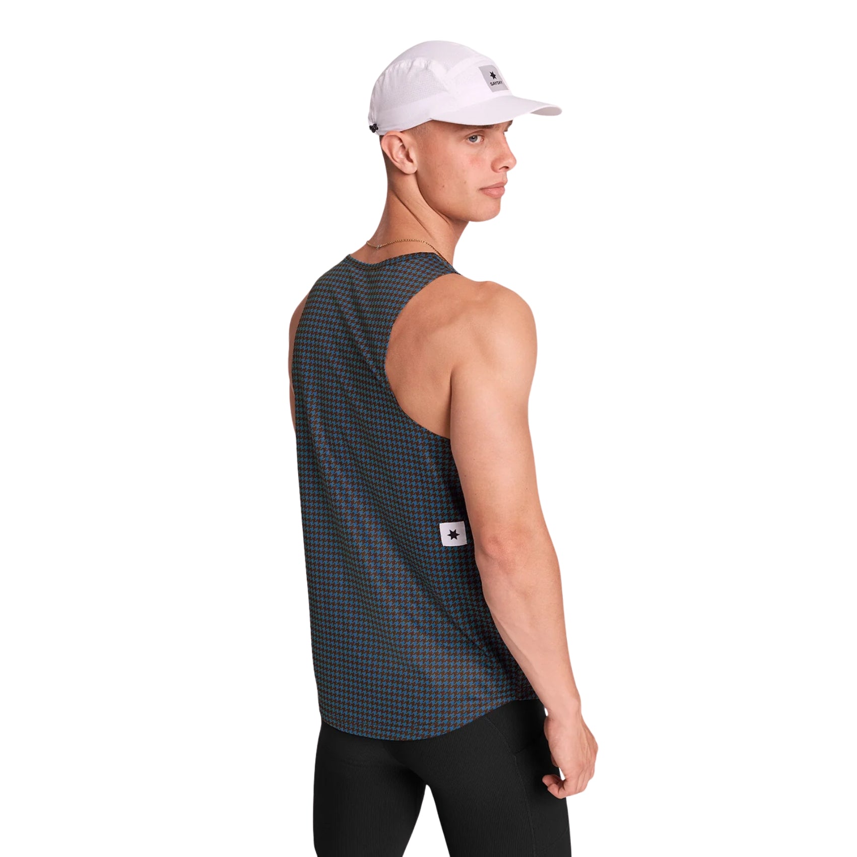 Mens Saysky Houndstooth Combat Singlet