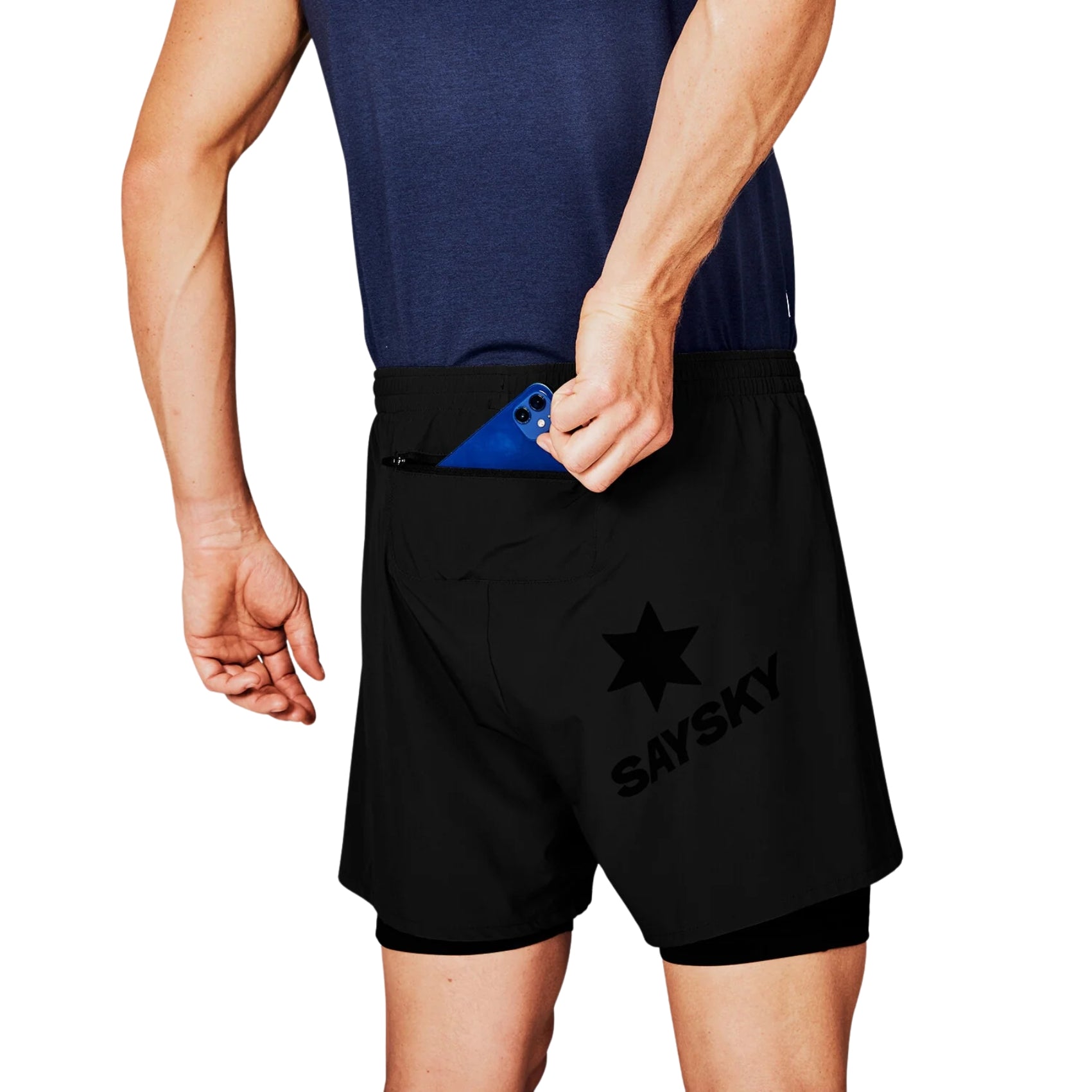 Mens Saysky Pace 2-in-1 Shorts 5 Inch