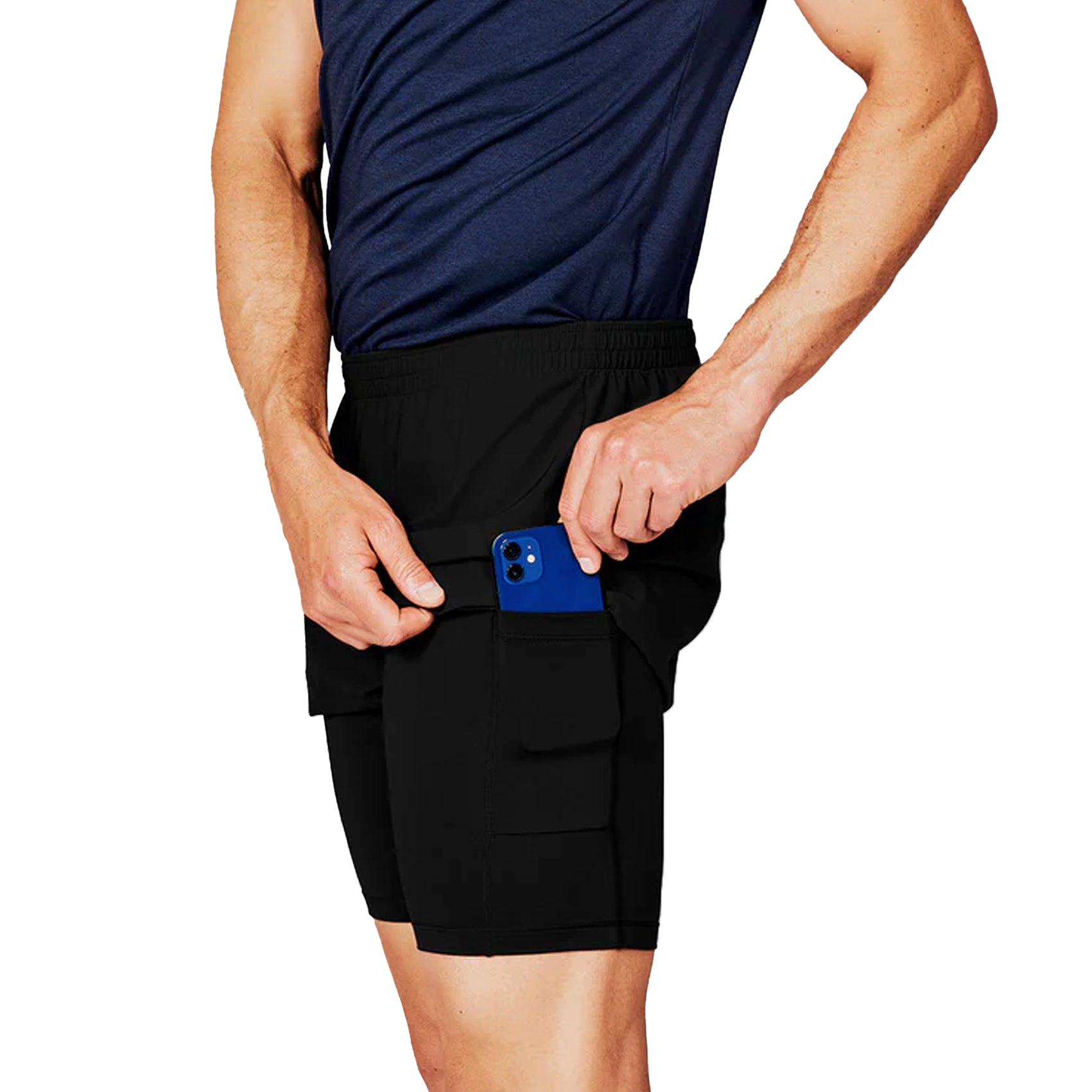 Mens Saysky Pace 2 in 1 Shorts 5 Inch | Running Shorts with Pockets