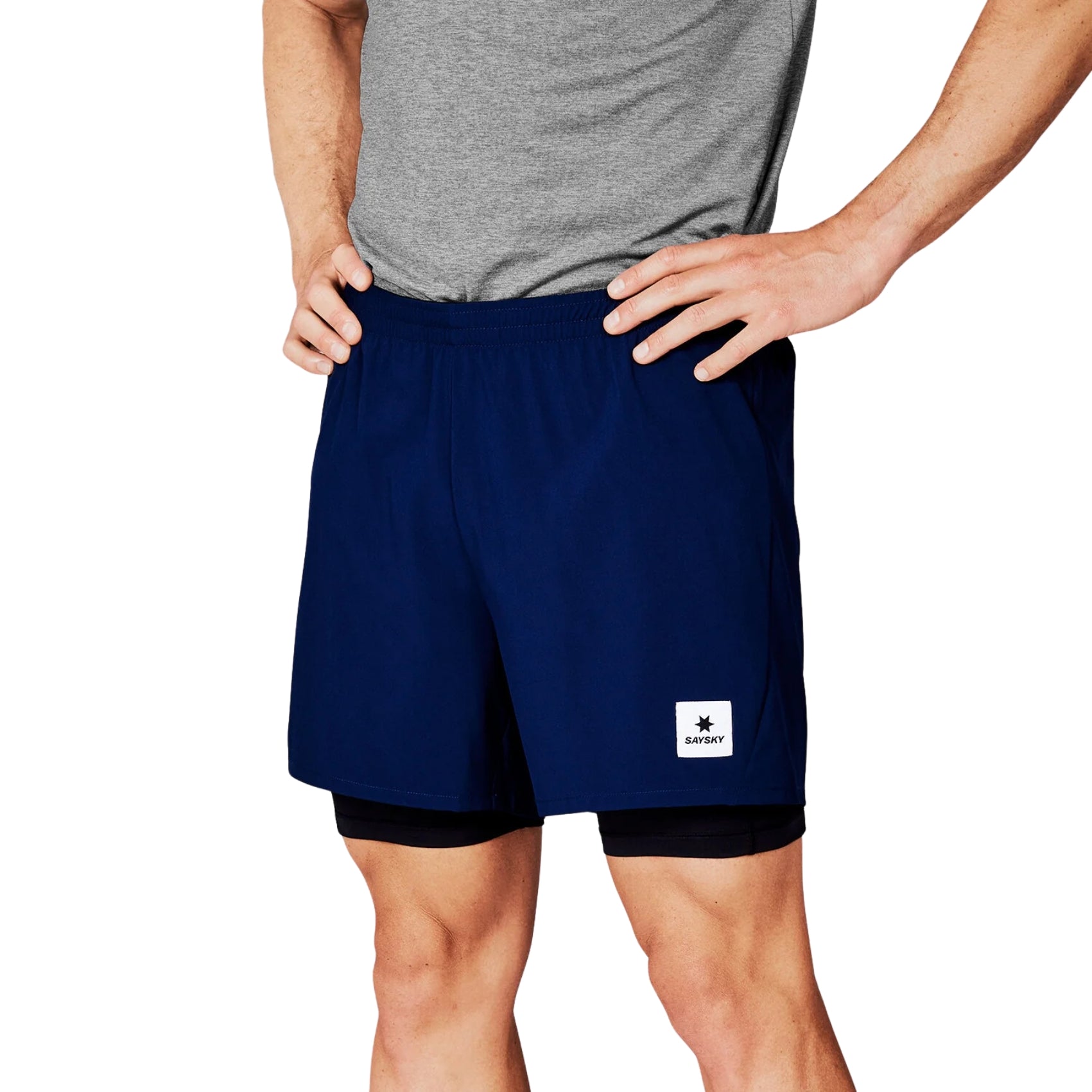 Mens Saysky Pace 2-in-1 Shorts 5 Inch