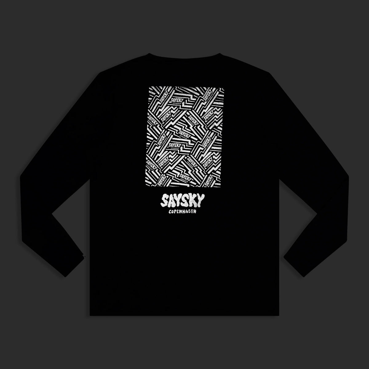 Mens Saysky Reflective Logo Pace Long Sleeve