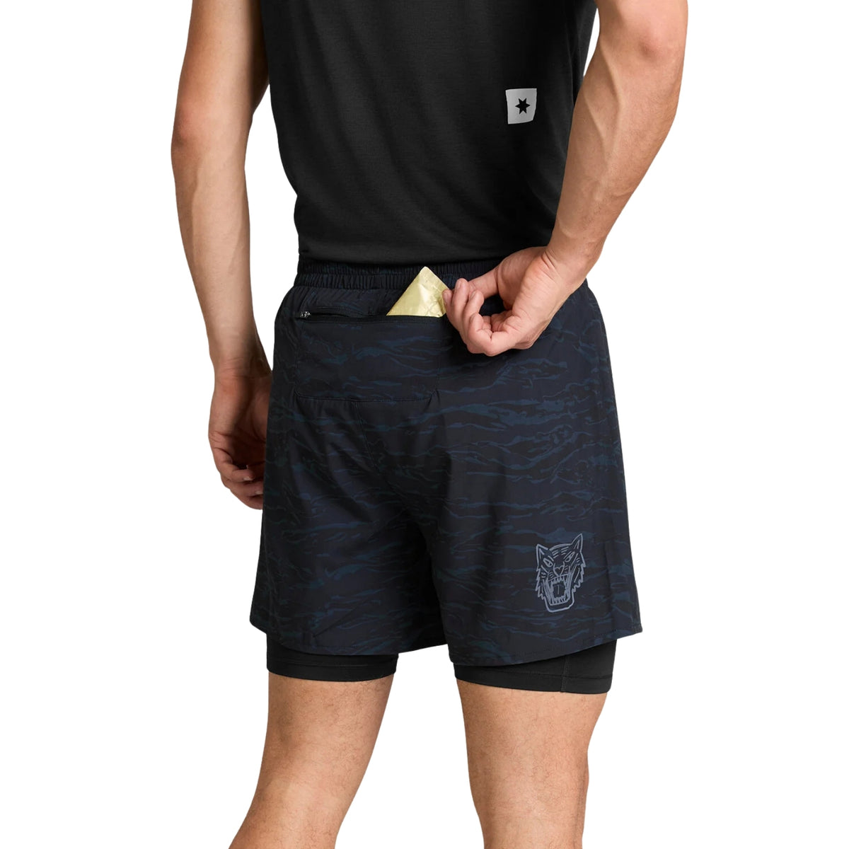 Mens Saysky Tiger Pace 2-in-1 Shorts 5 Inch