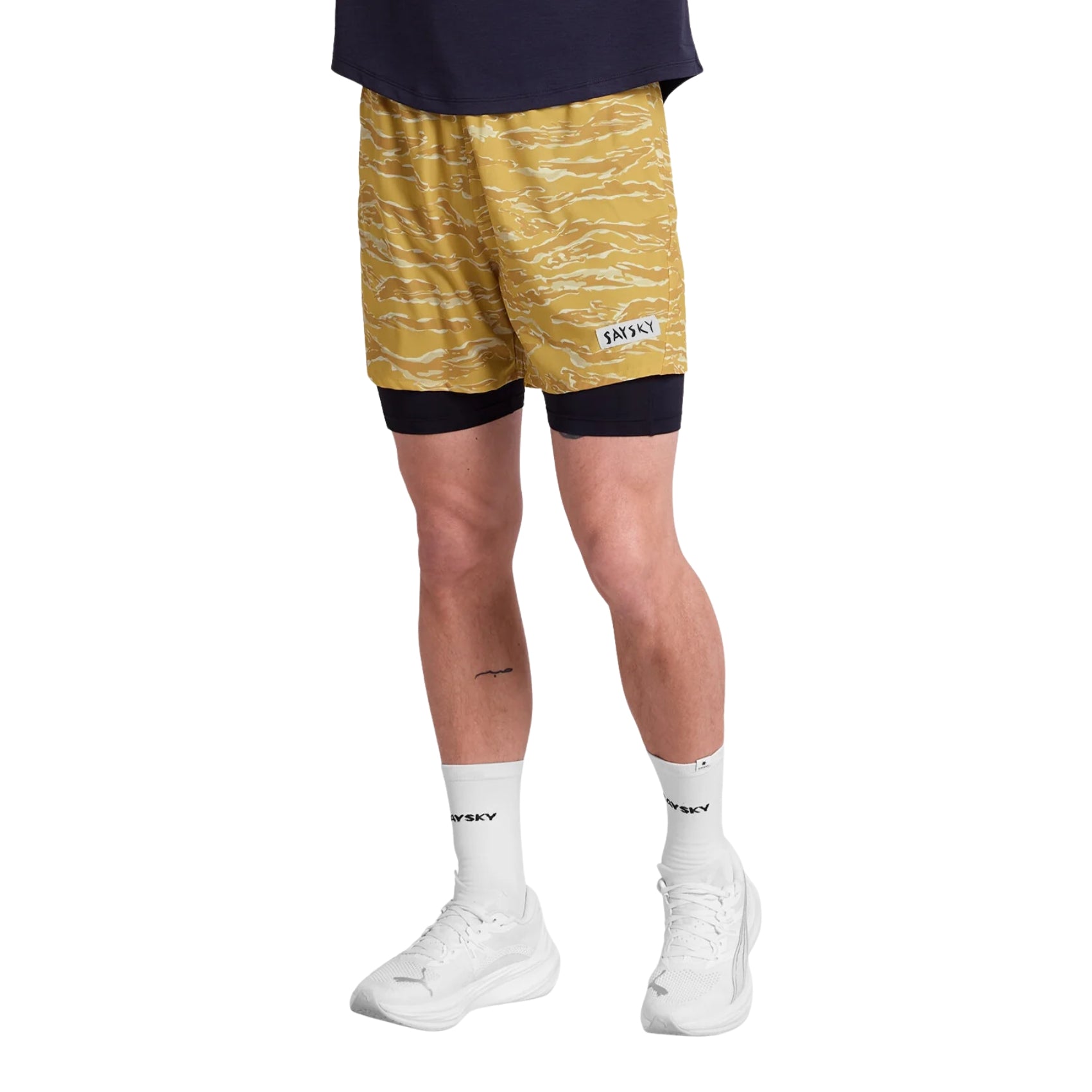 Mens Saysky Tiger Pace 2-in-1 Shorts 5 Inch