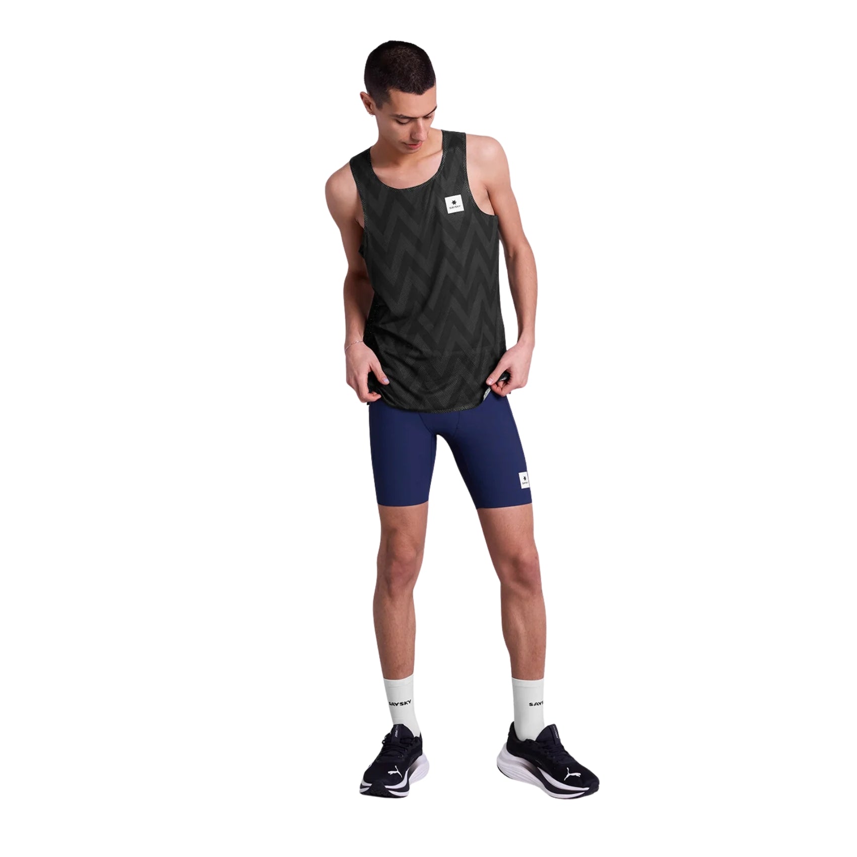Mens Saysky Zig Zag Flow Air Singlet
