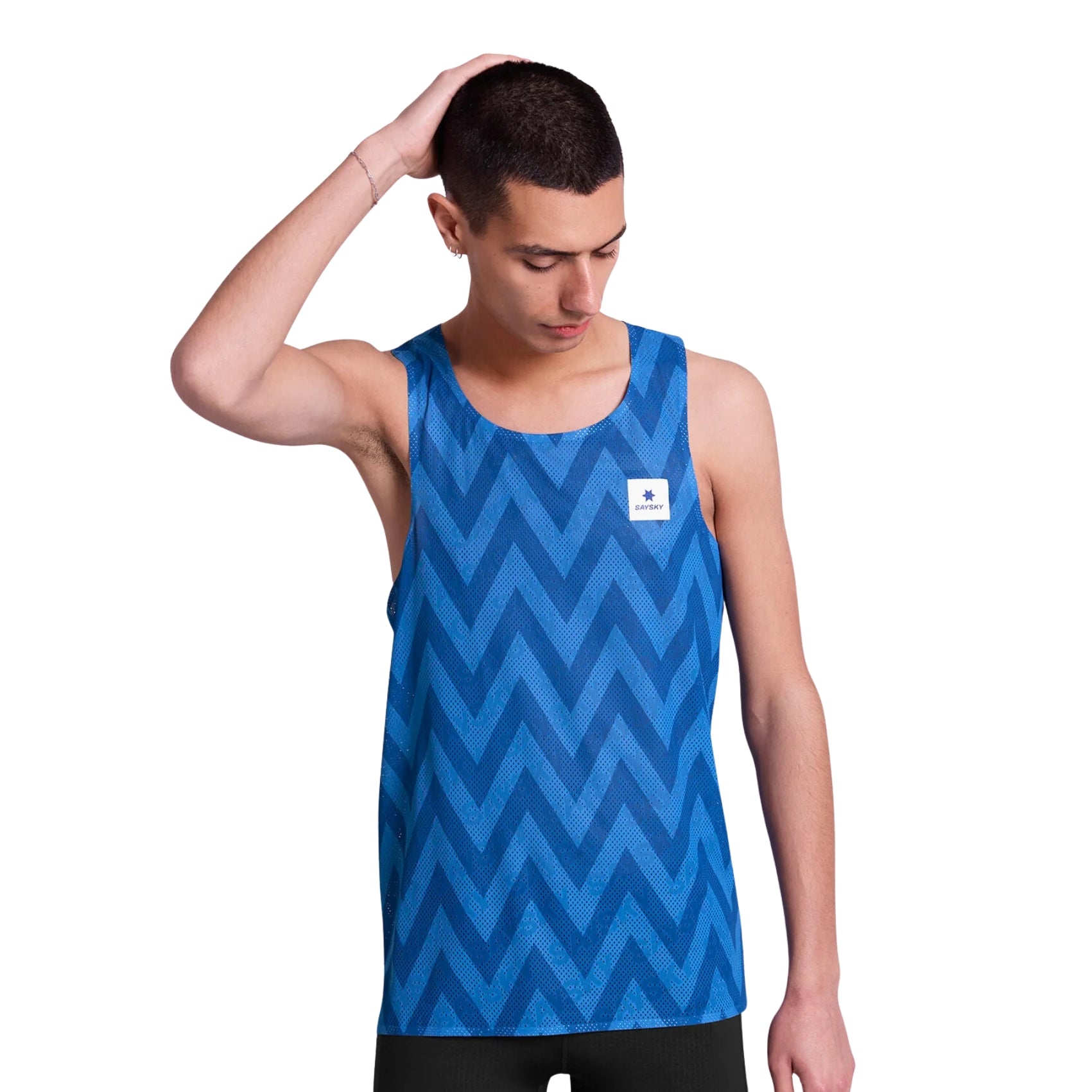 Mens Saysky Zig Zag Flow Air Singlet