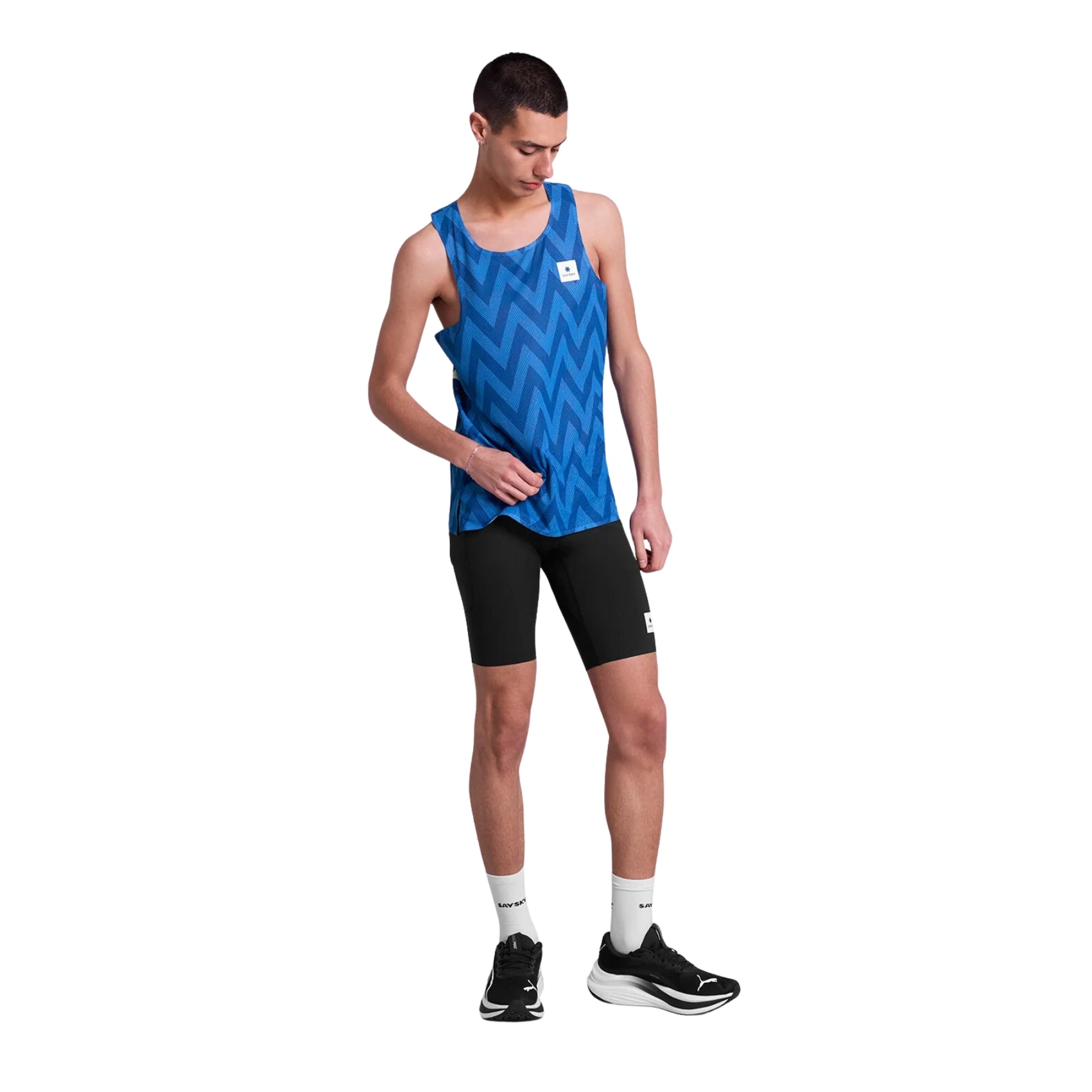 Mens Saysky Zig Zag Flow Air Singlet