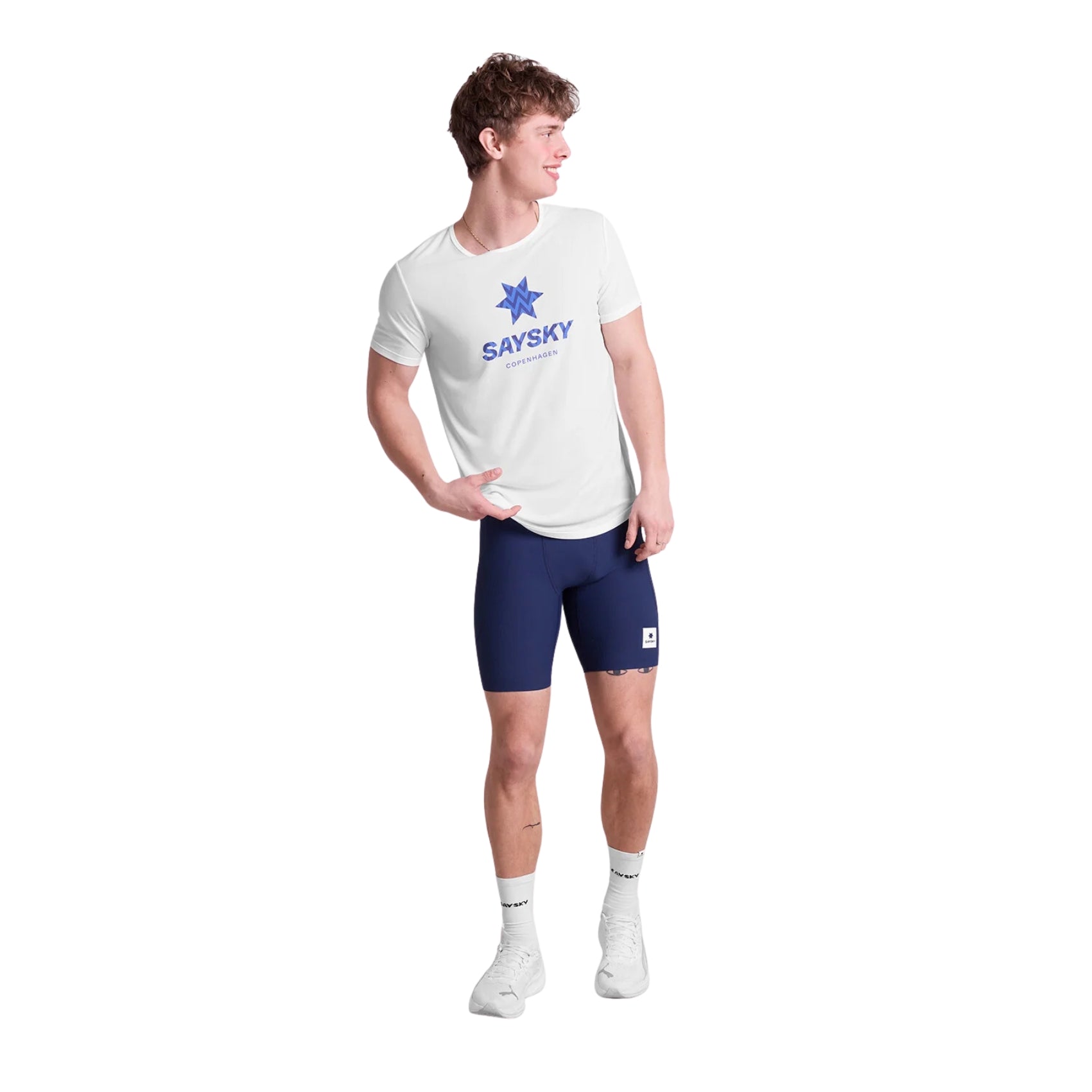 Mens Saysky Zig Zag Flow T-Shirt