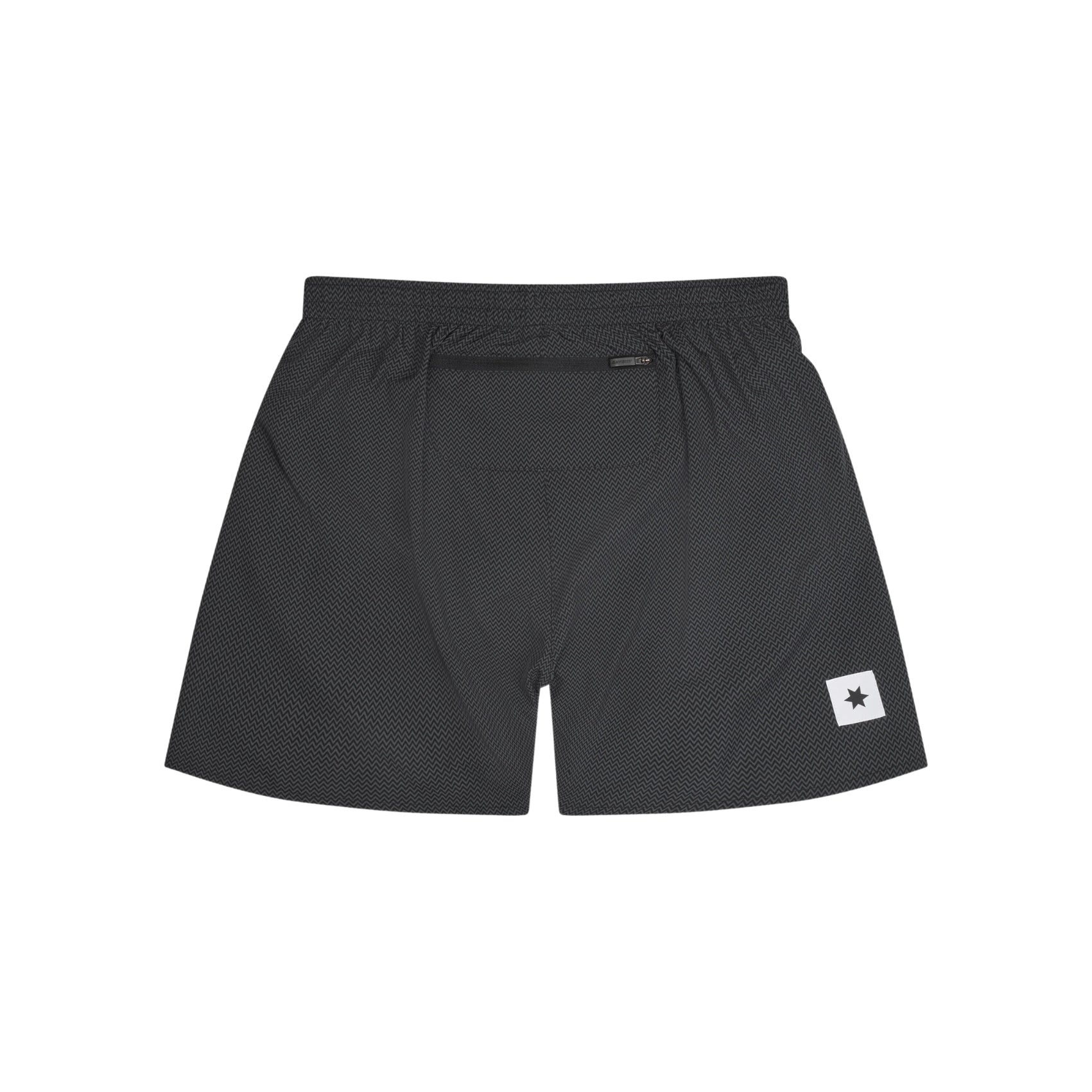 Mens Saysky Zig Zag Pace Shorts 5 Inch | Black Zig Zag