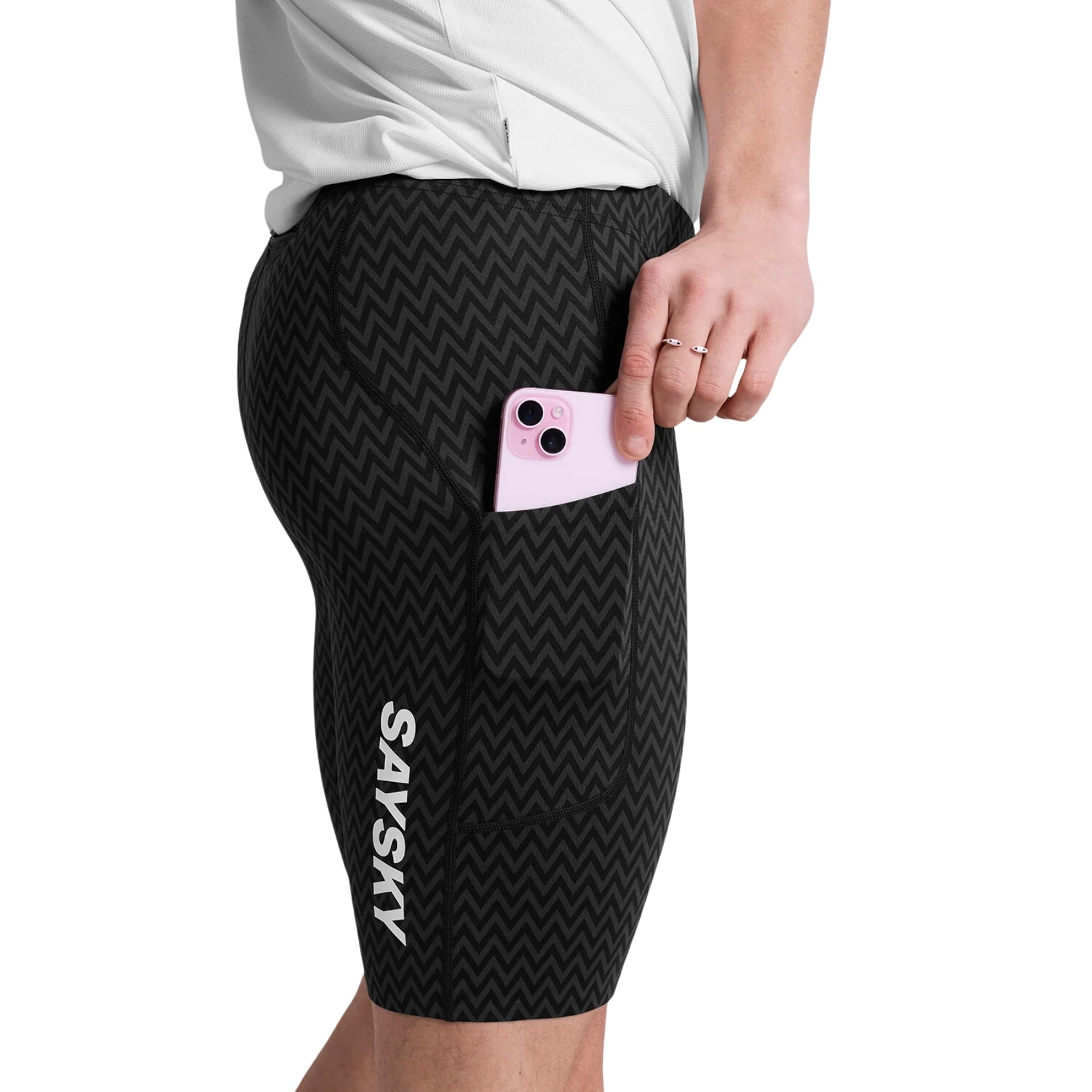 Mens Saysky Zig Zag Combat+ Short Tights 9 Inch