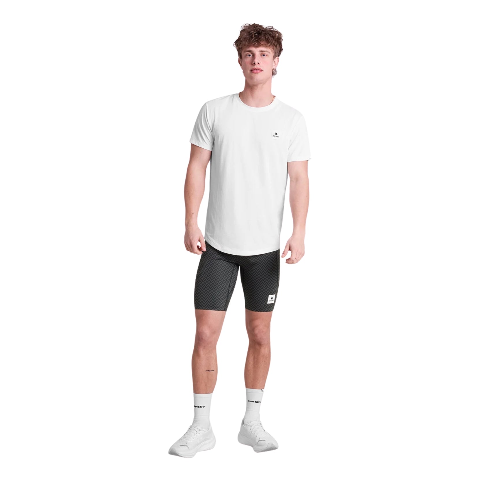 Mens Saysky Zig Zag Combat+ Short Tights 9 Inch