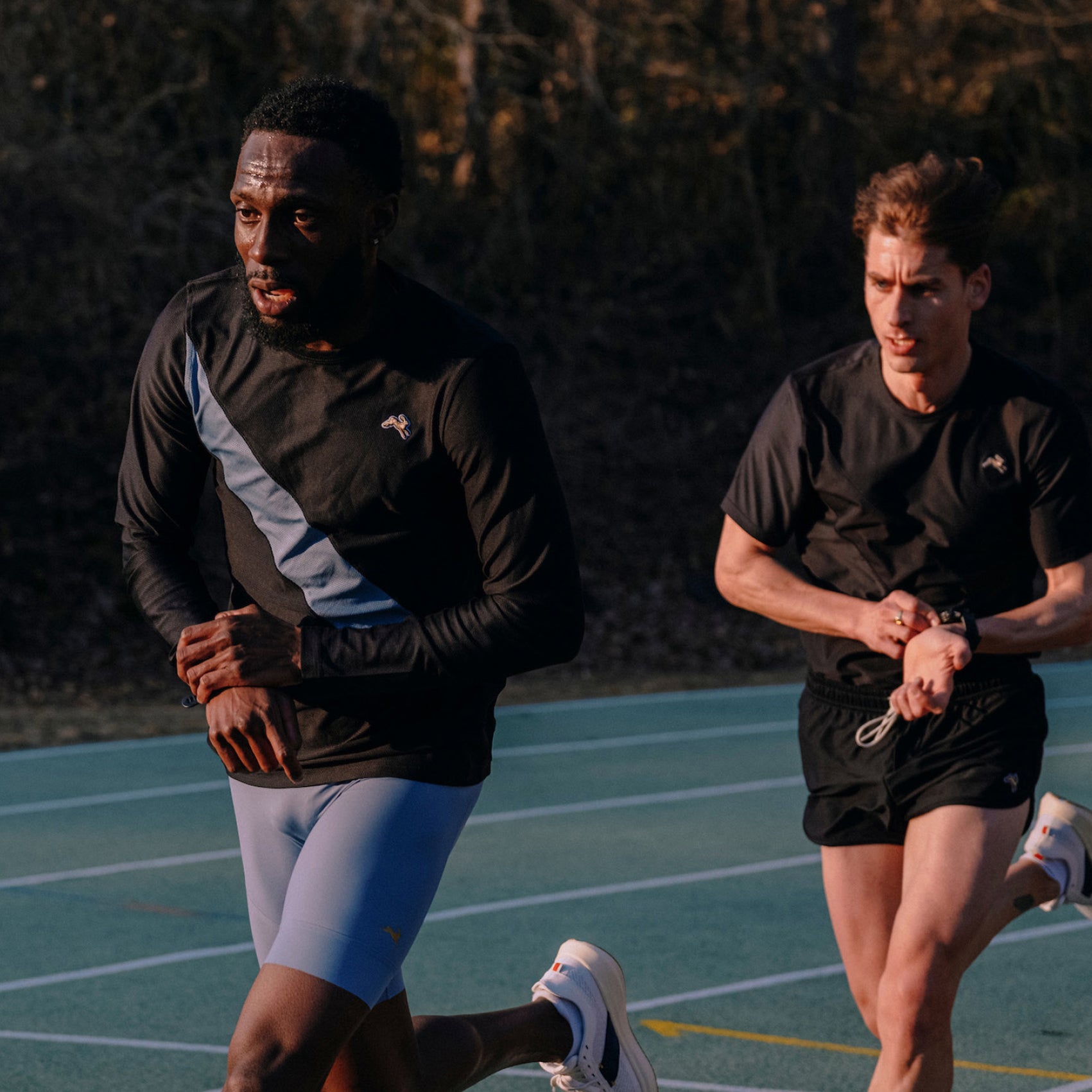 Mens Tracksmith Van Cortlandt Long Sleeve Running T-shirt