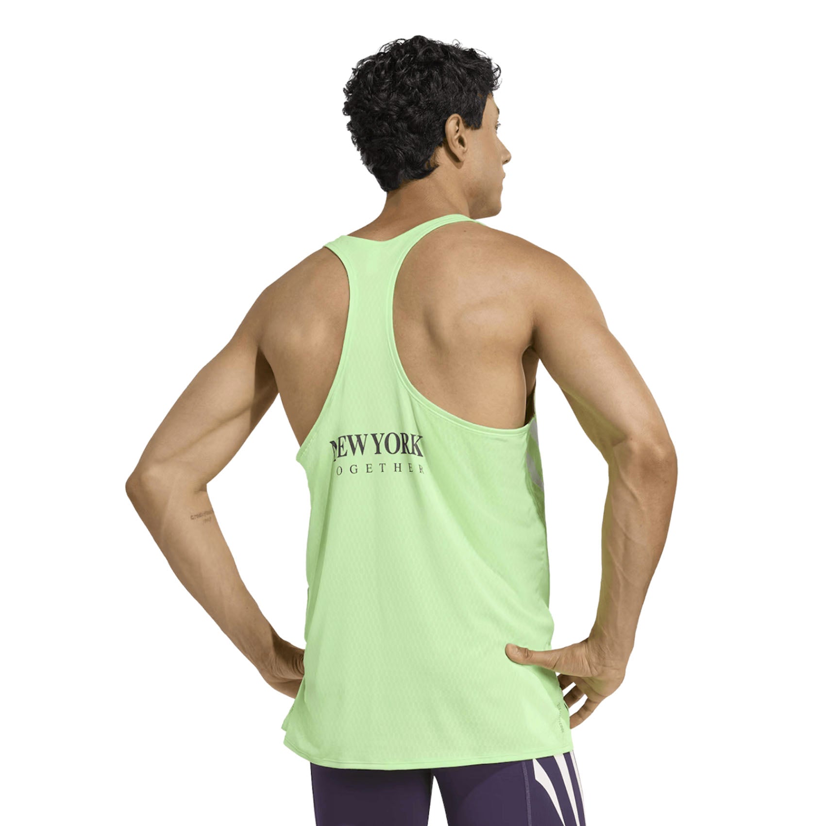 Mens adidas Adizero NYC Singlet