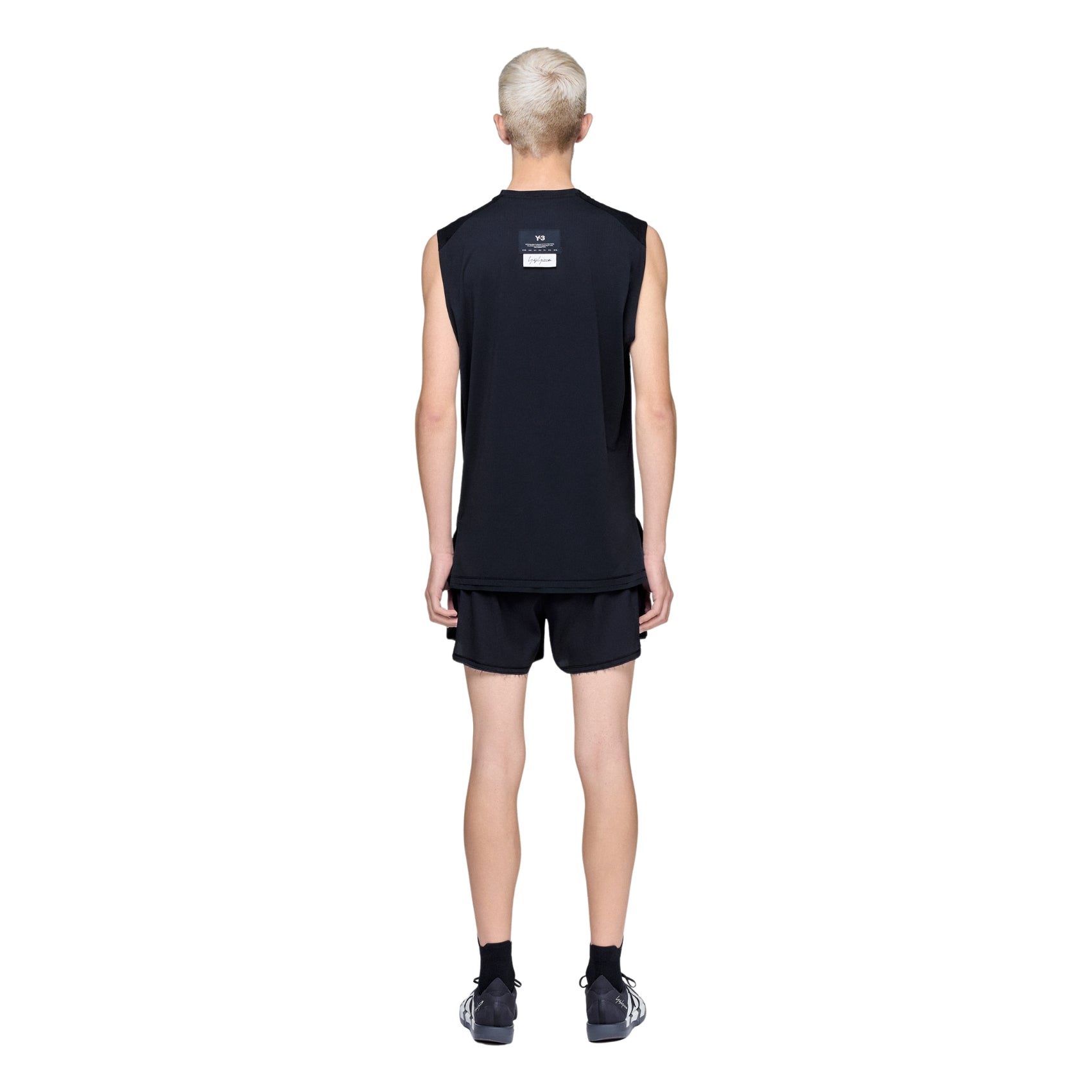 Mens adidas Y-3 Run Tank | Black