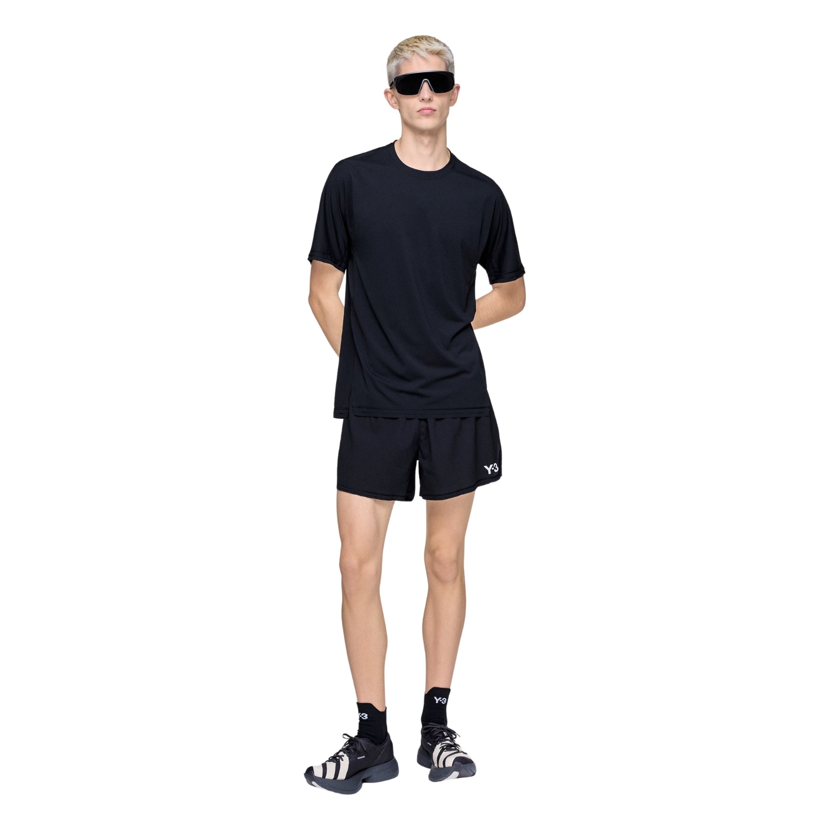 Mens adidas Y-3 Short Sleeve Run Tee