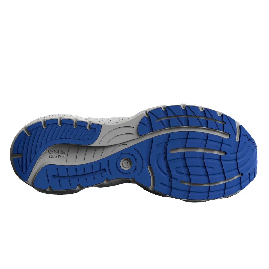 Mens Brooks Glycerin StealthFit 20 - Surf The Web / Peacoat / White