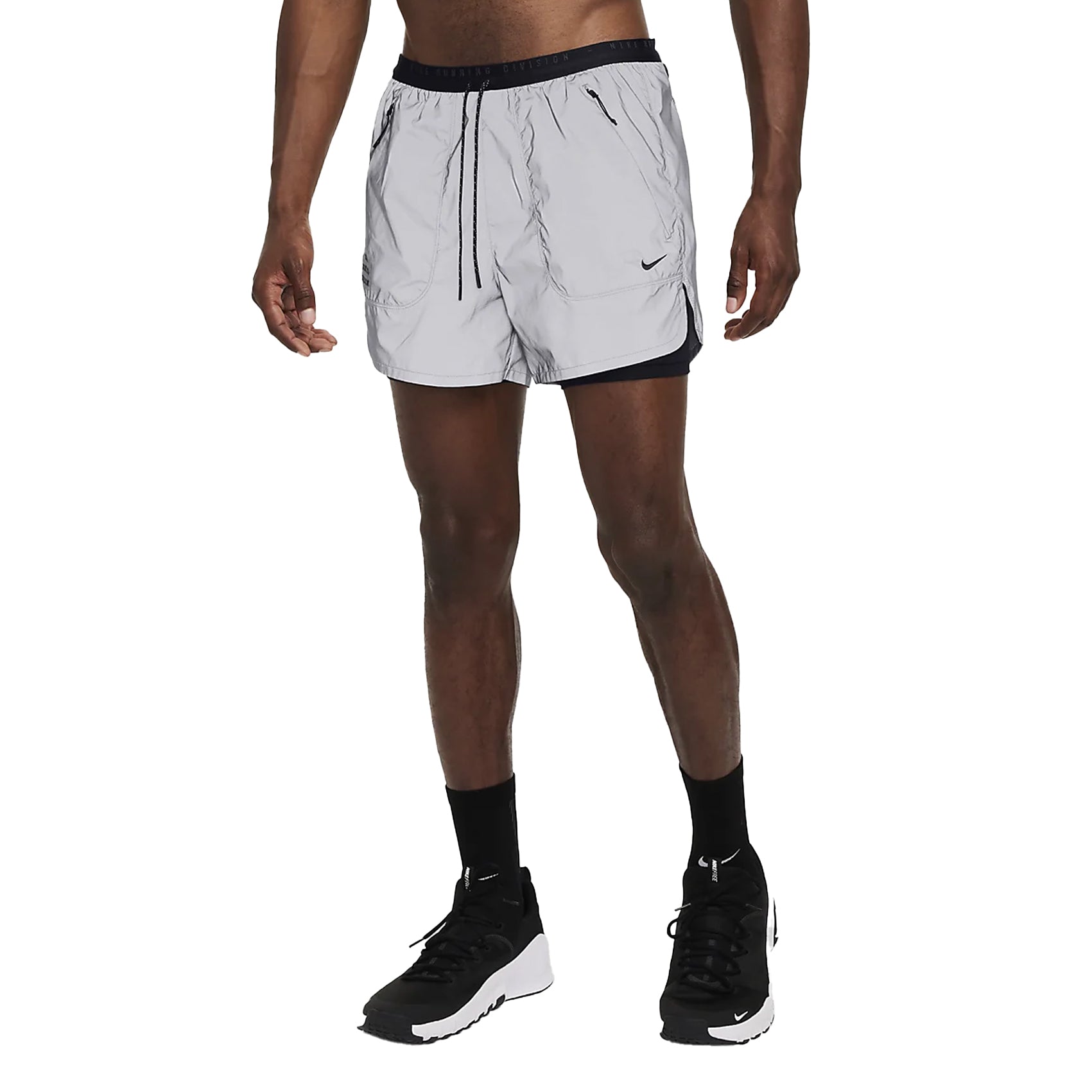 Mens Nike Dri FIT ADV 4 Inch Reflective Running Shorts