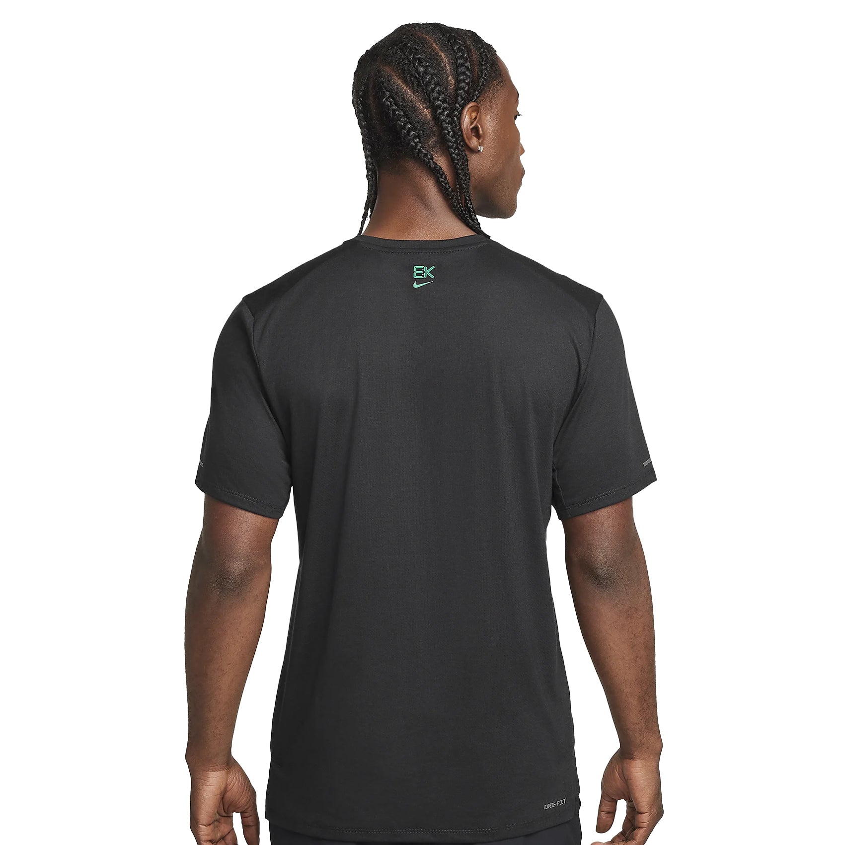 Mens Nike Dri-FIT Rise 365 Kipchoge Tee | Black / Stadium Green