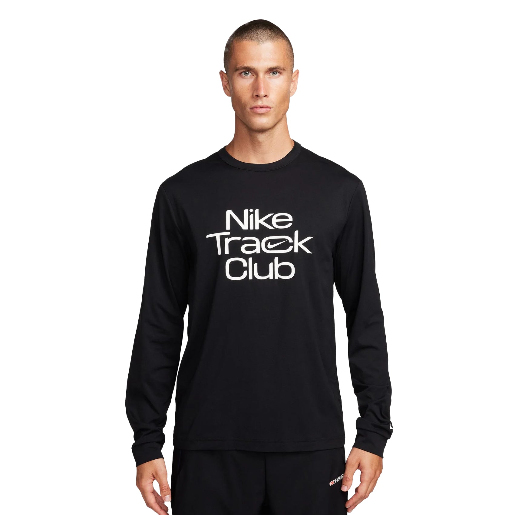 Mens Nike Track Club Dri-FIT Long-Sleeve Running Top