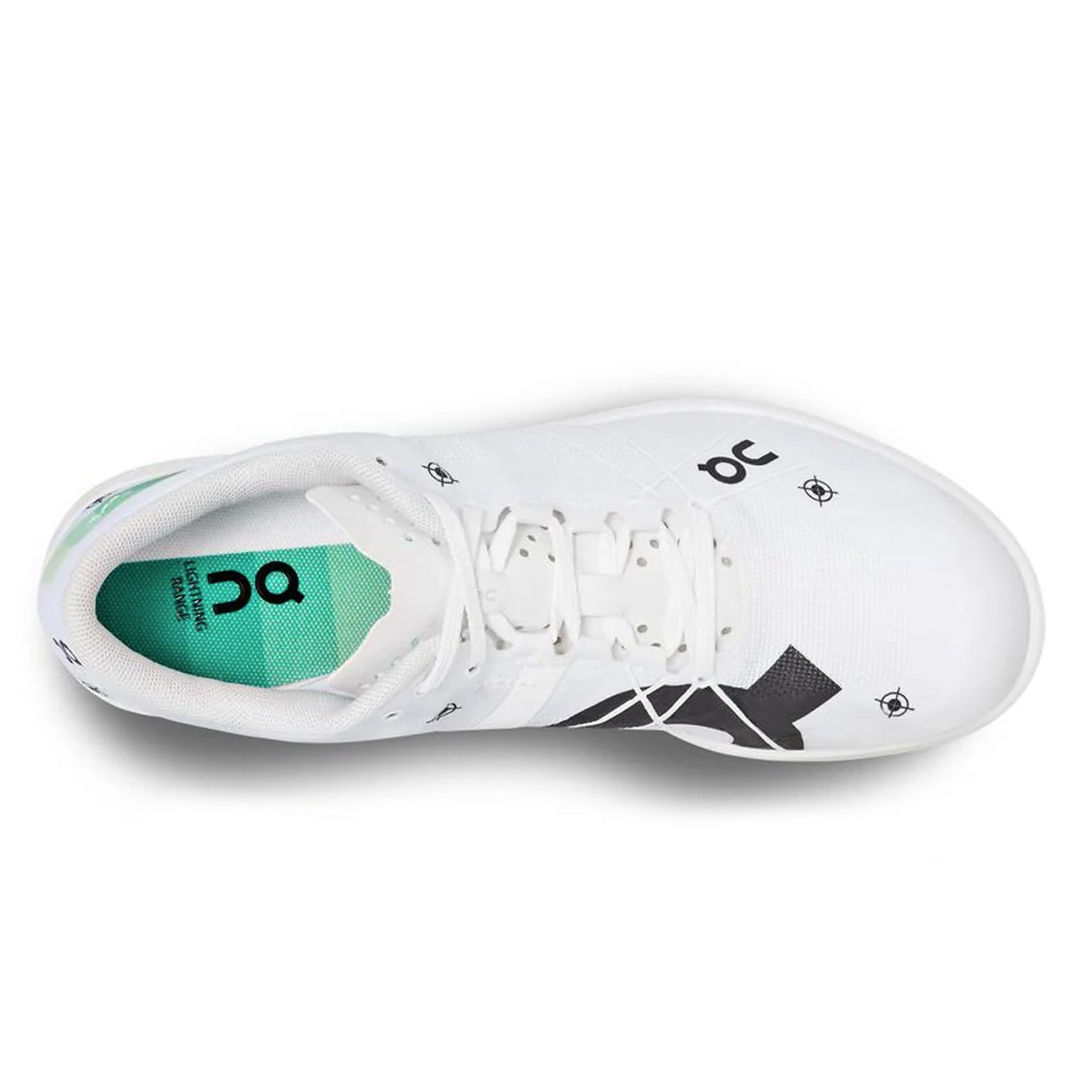 Mens On Running Cloudspike 1500m | Undyed White / Mint