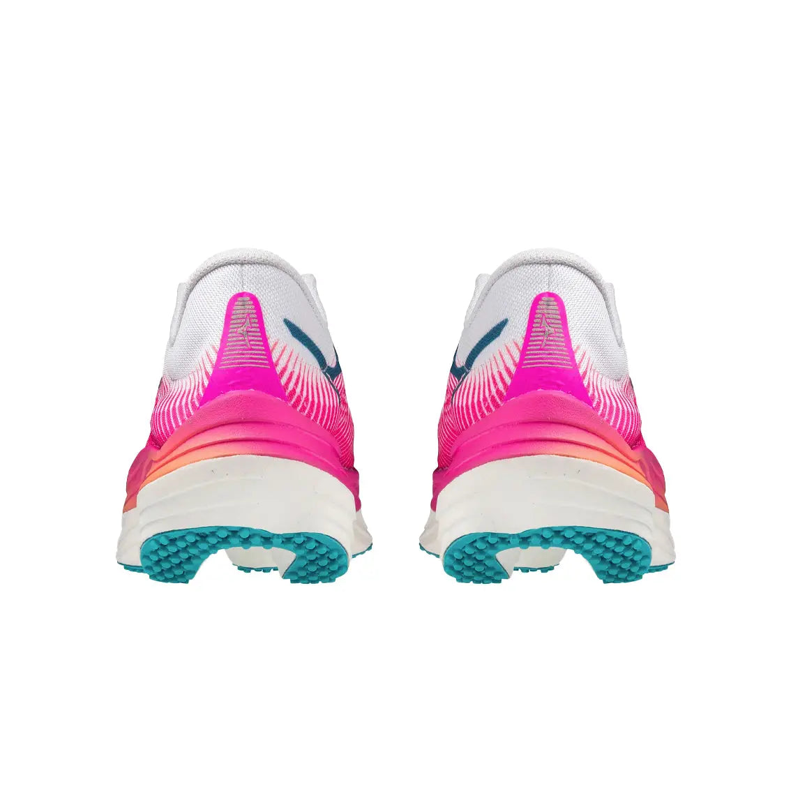 Womens Mizuno Wave Rebellion Pro - High-Vis Pink  / Ombre Blue / Purple Punch