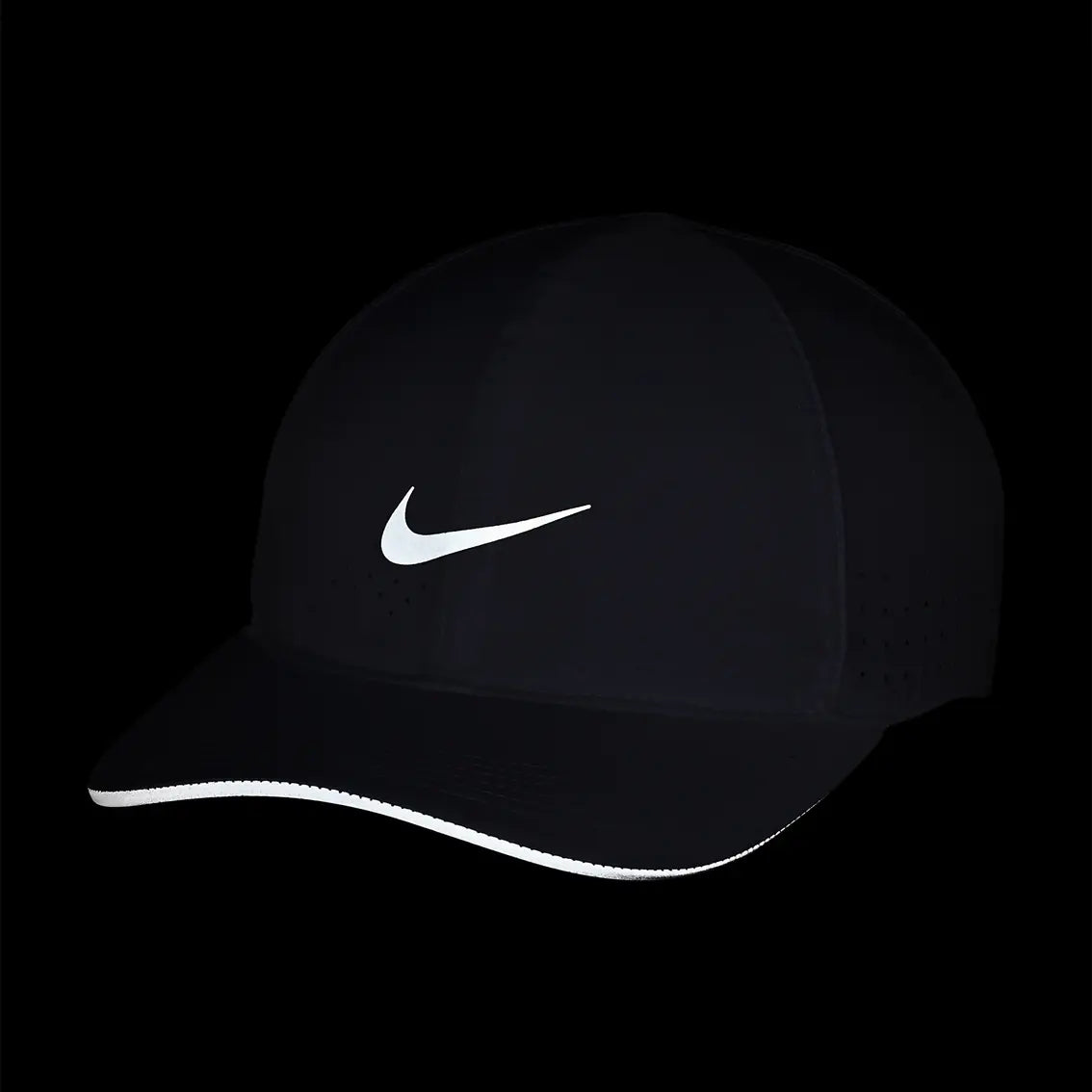Nike AeroBill Featherlight Perforated Running Cap - White